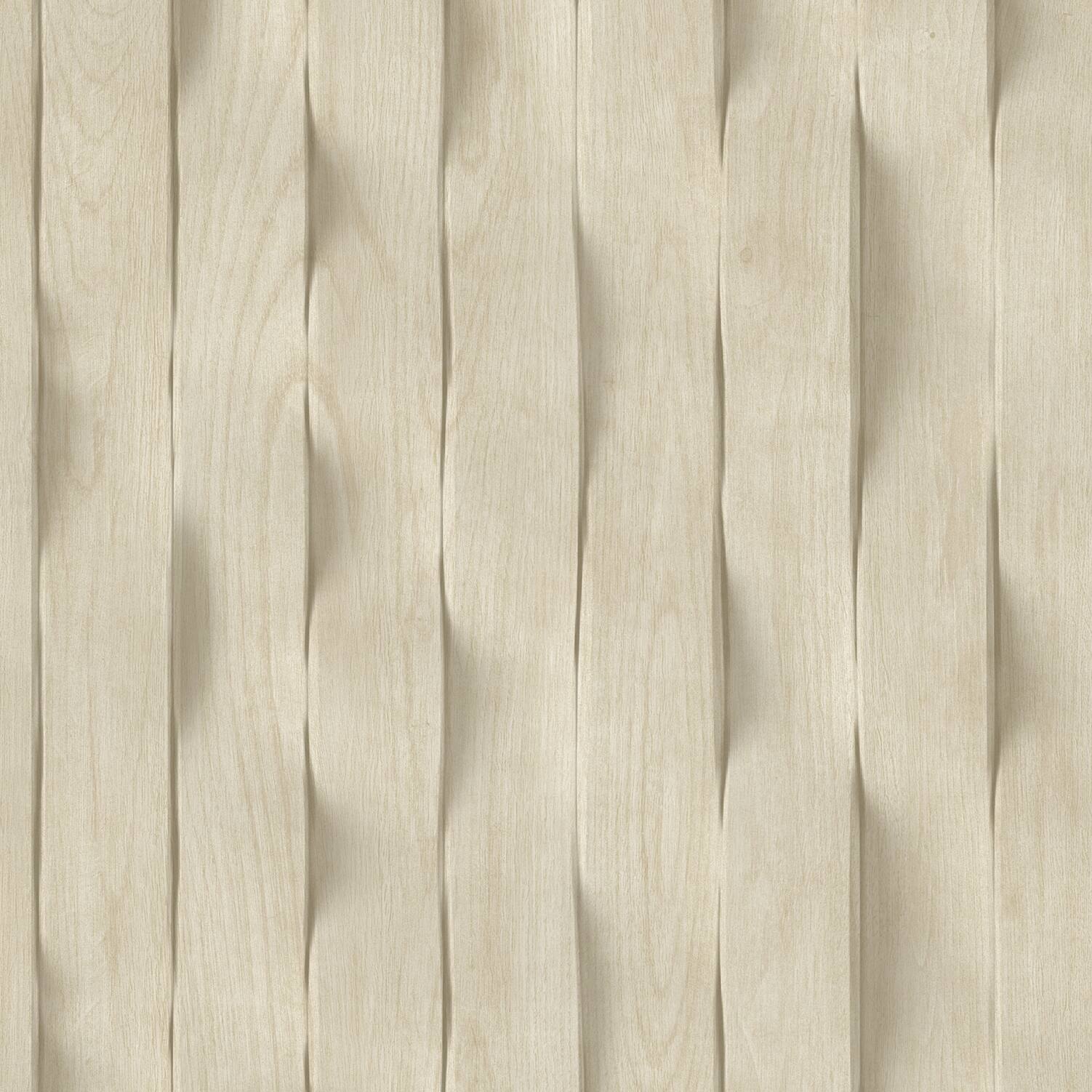 Designs Direct Wavy Wood Slats Wallpaper