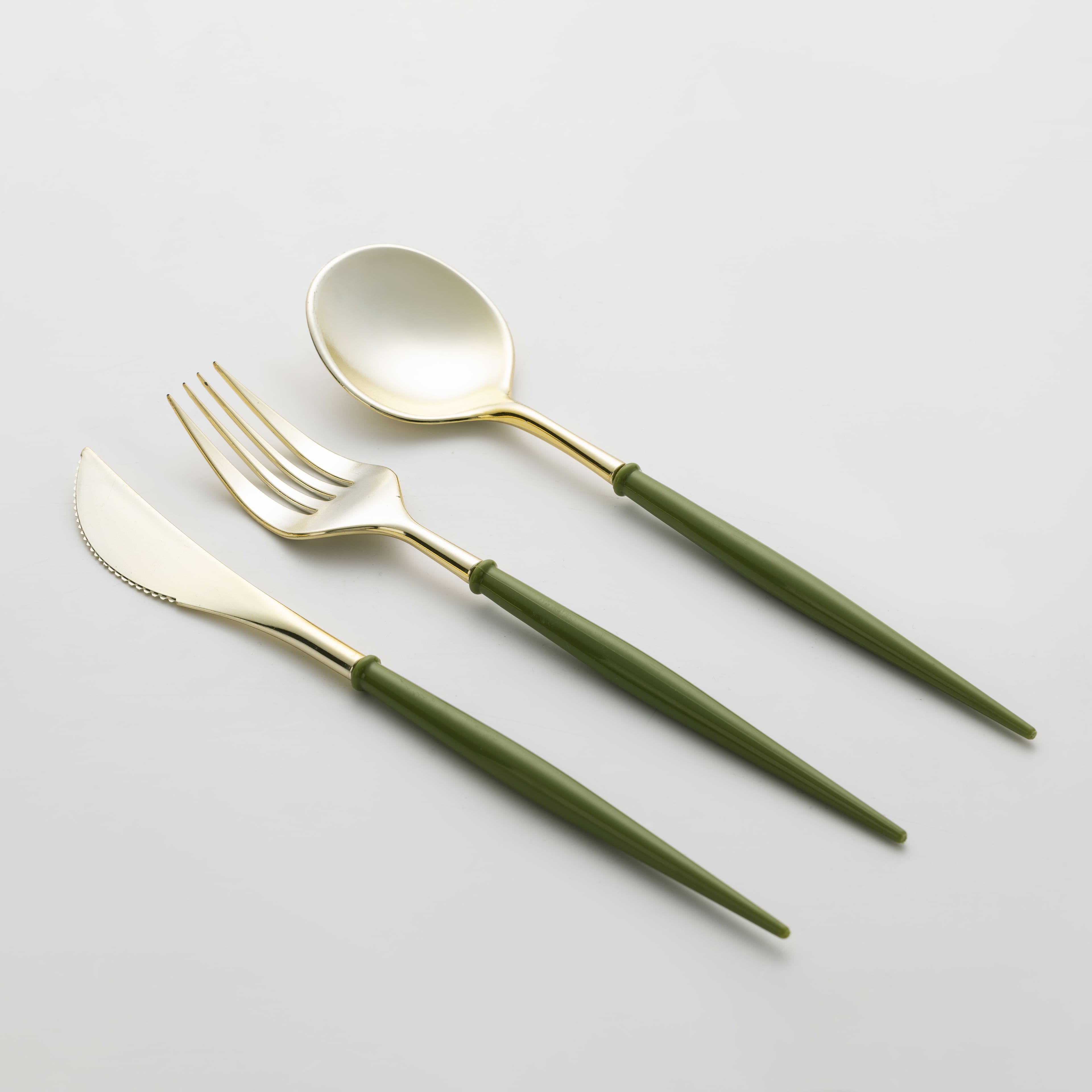 Thanksgiving Green Cutlery, 40ct. by Celebrate It™