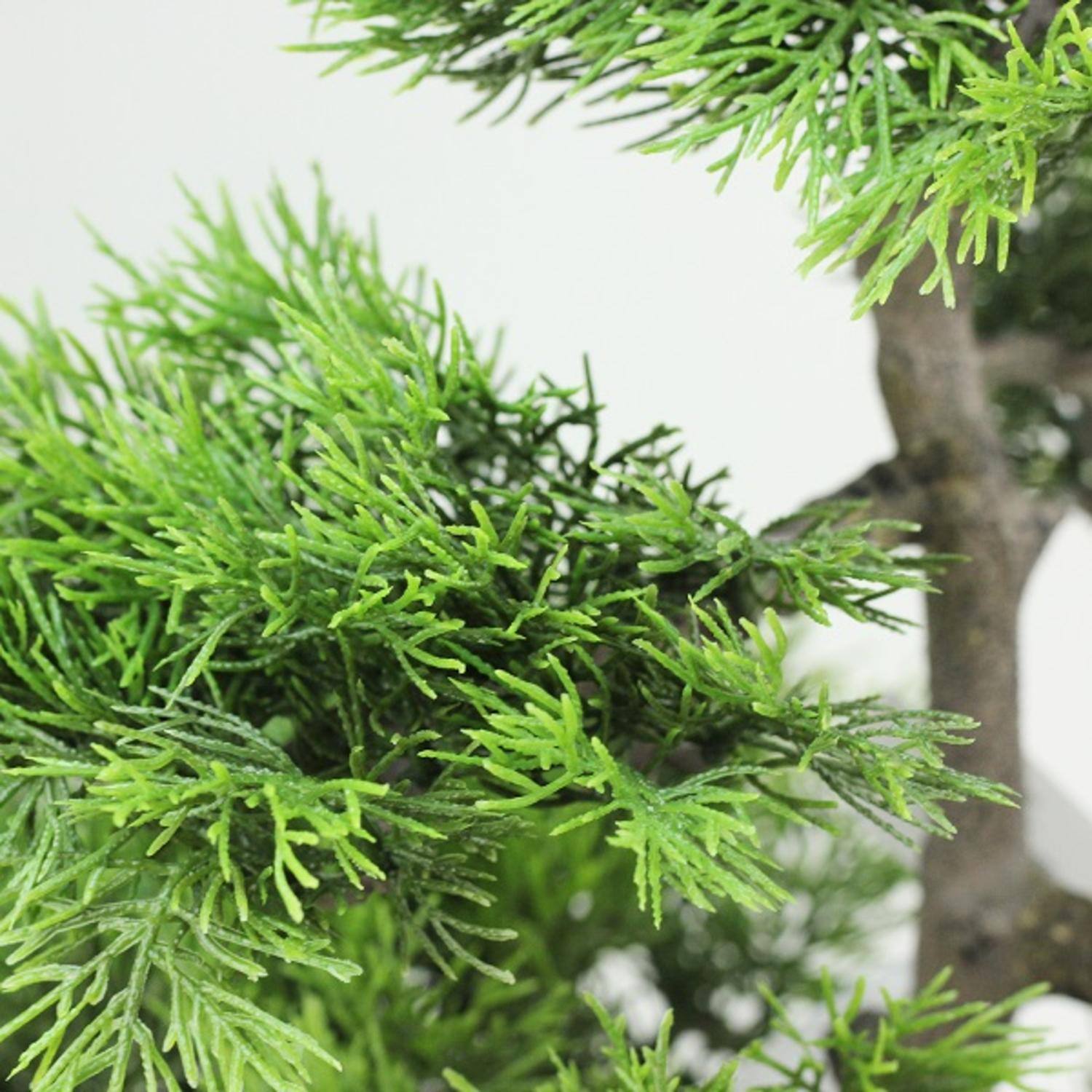 20.25" Japanese Bonsai Tree in Distressed Gray Pot