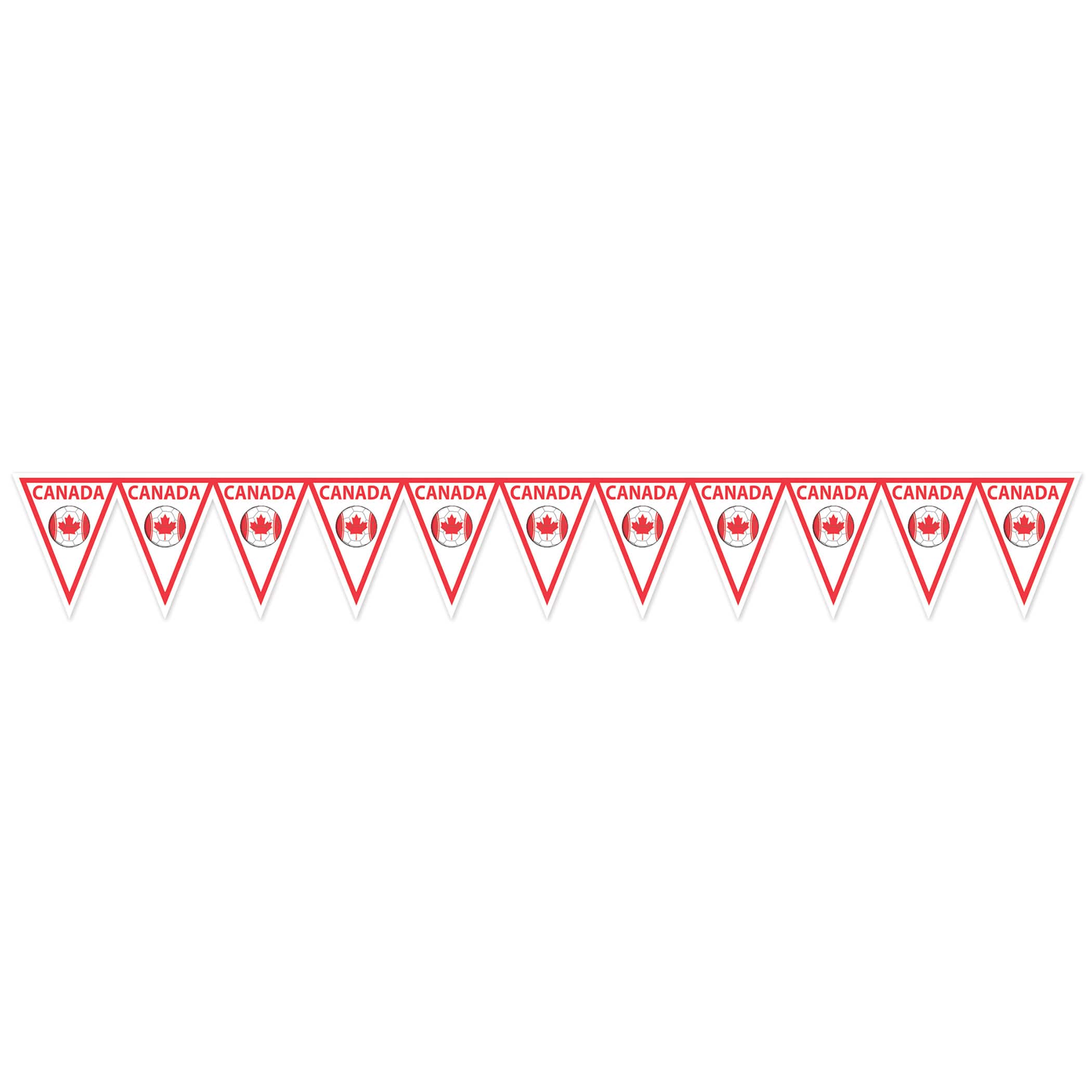 11" x 6.5ft. Canada Soccer Pennant Banner