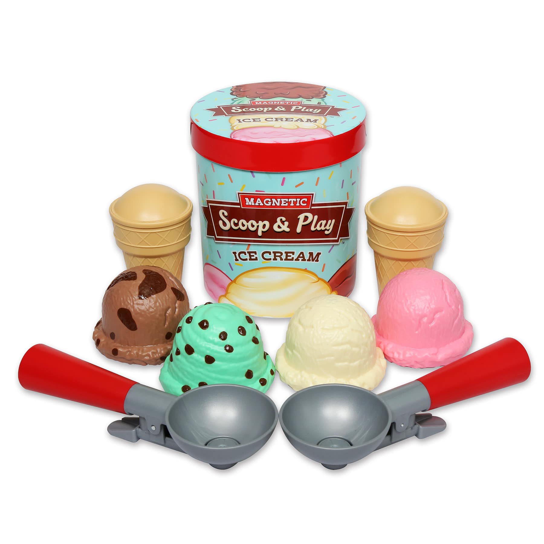 Popular Playthings® Magnetic Scoop & Play Ice Cream Set