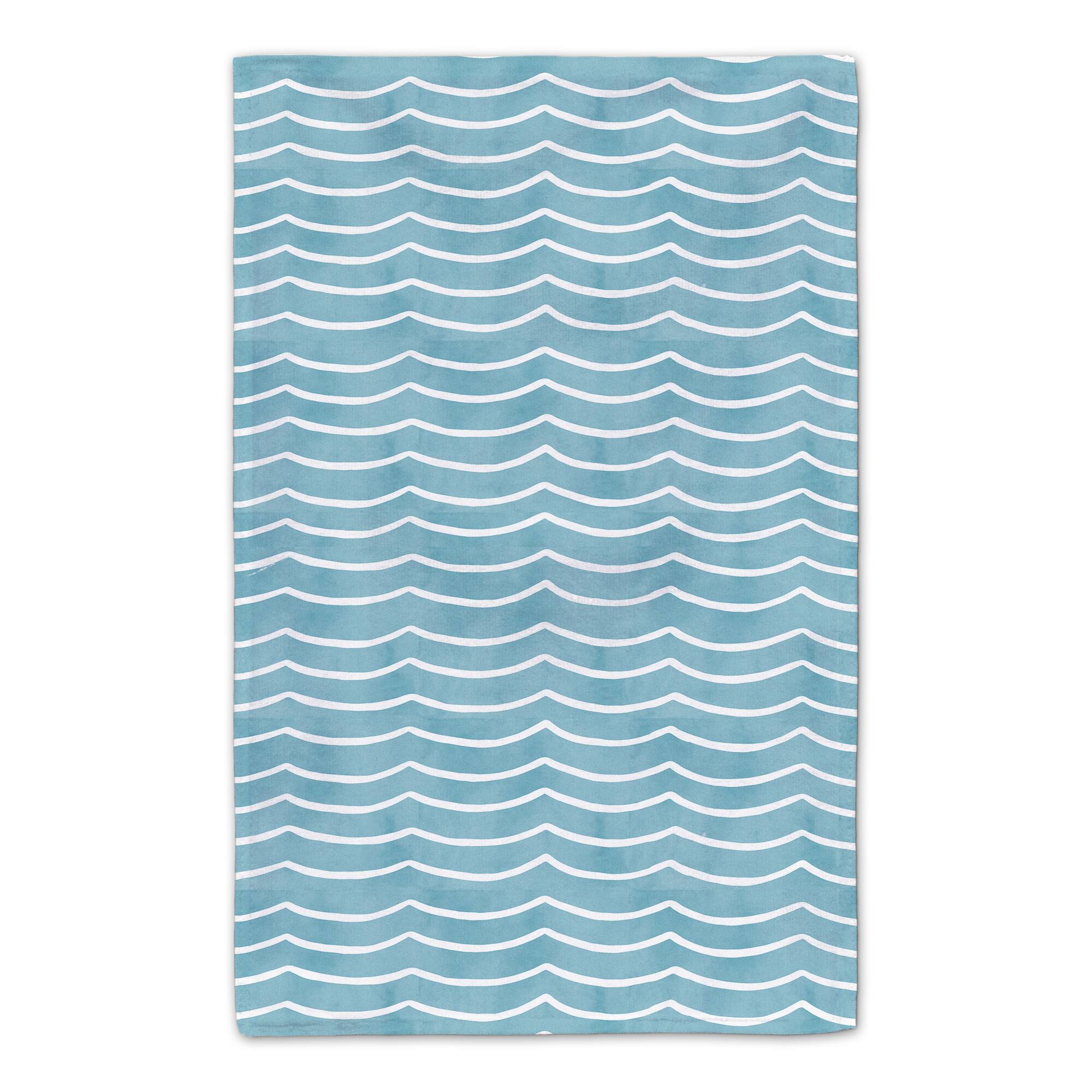 Happiness Comes in Waves Tea Towel Set