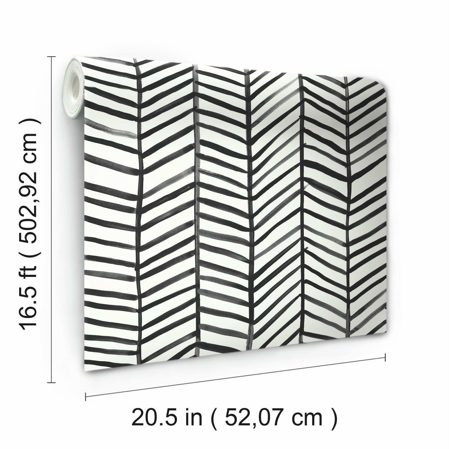 RoomMates Cat Coquillette Herringbone Peel & Stick Wallpaper