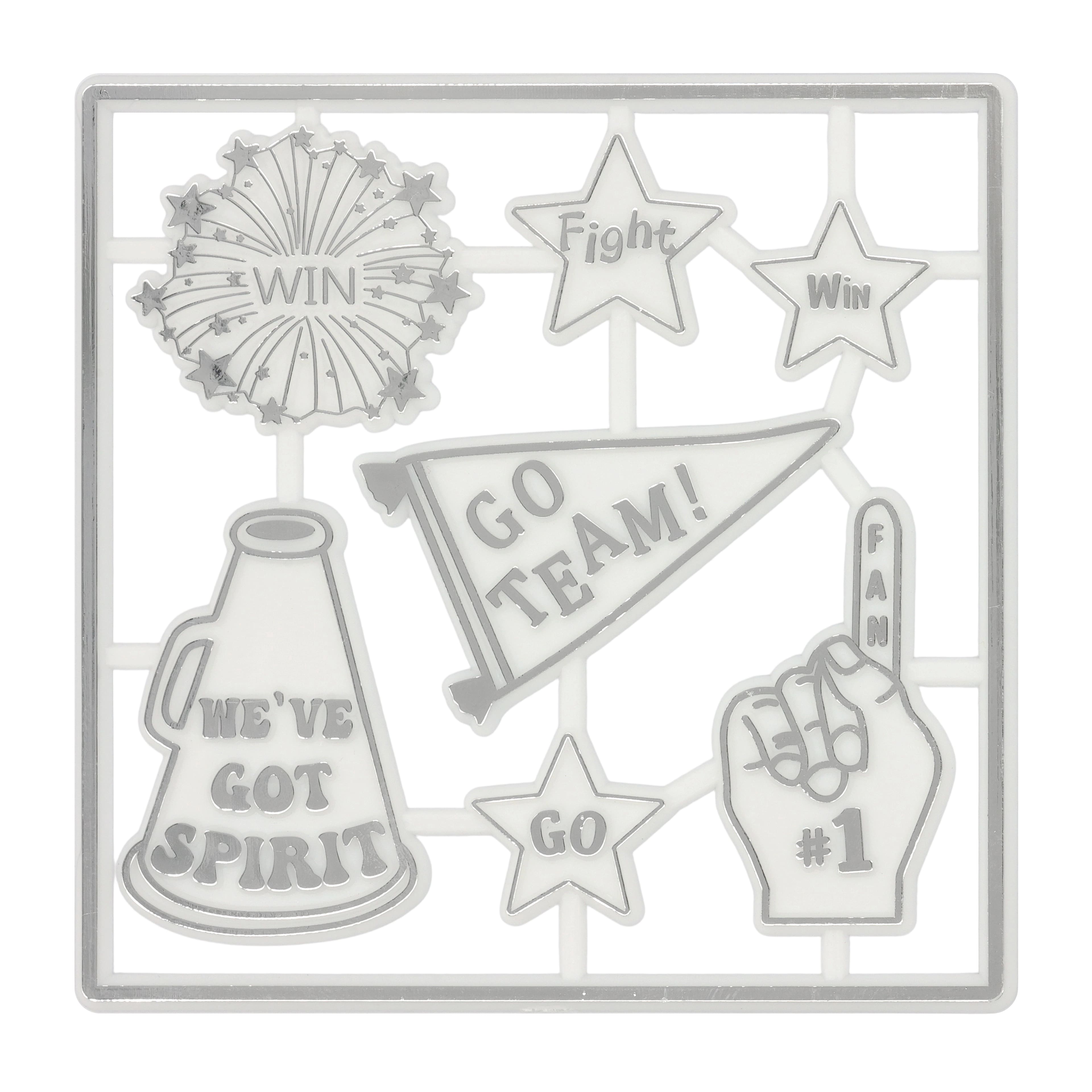 Silver Cheer Homecoming Embellishments Pack by Celebrate It®