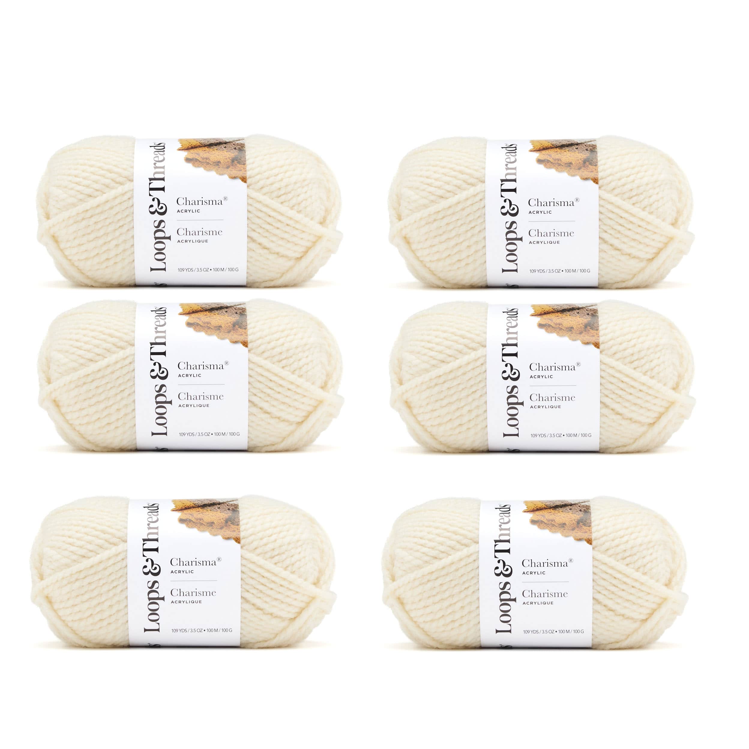 6 Pack: Charisma® Yarn by Loops & Threads®
