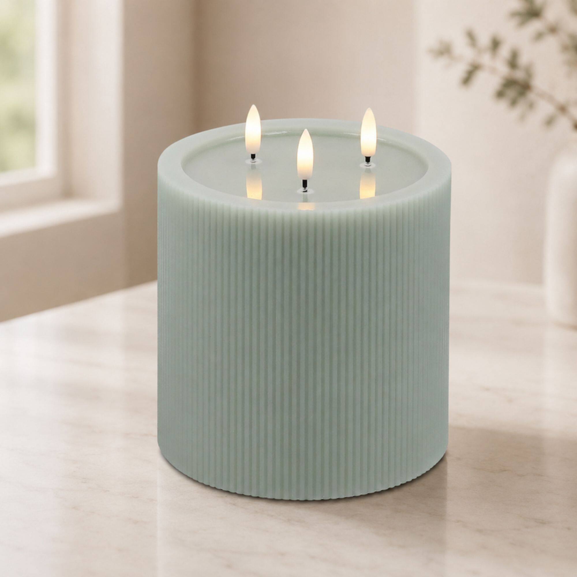 Melrose 5.75" x 7" FIA Sage Triple Wick Candles, 2ct.