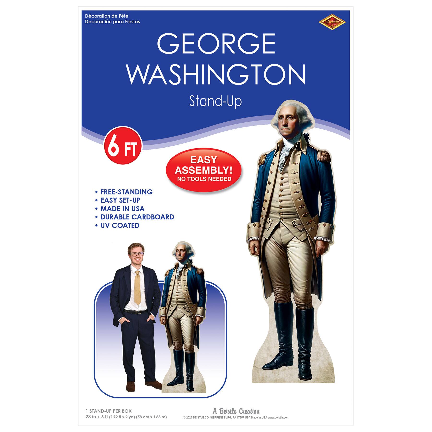 Beistle 23" x 6ft. George Washington Standup