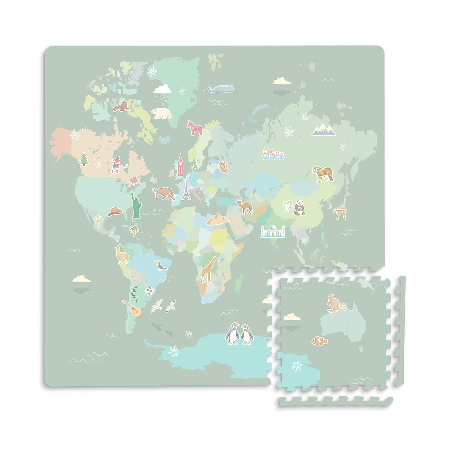 FloorPops Around the World Interlocking Floor Tiles