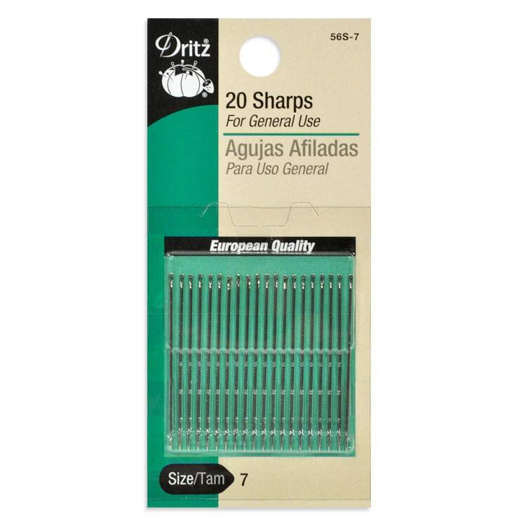 20 Sharps Hand Needles - Size 7
