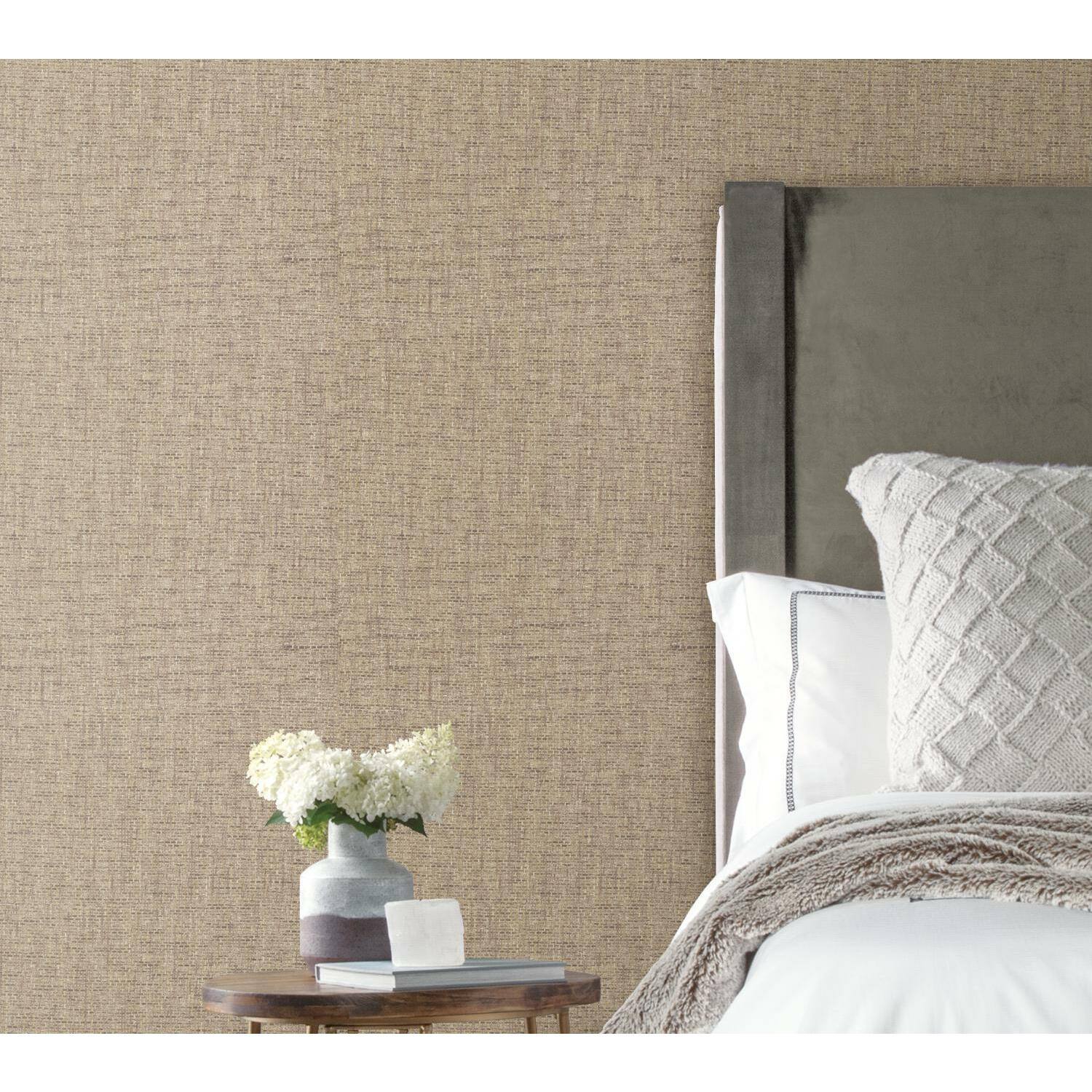 RoomMates Faux Grasscloth Weave Peel & Stick Wallpaper