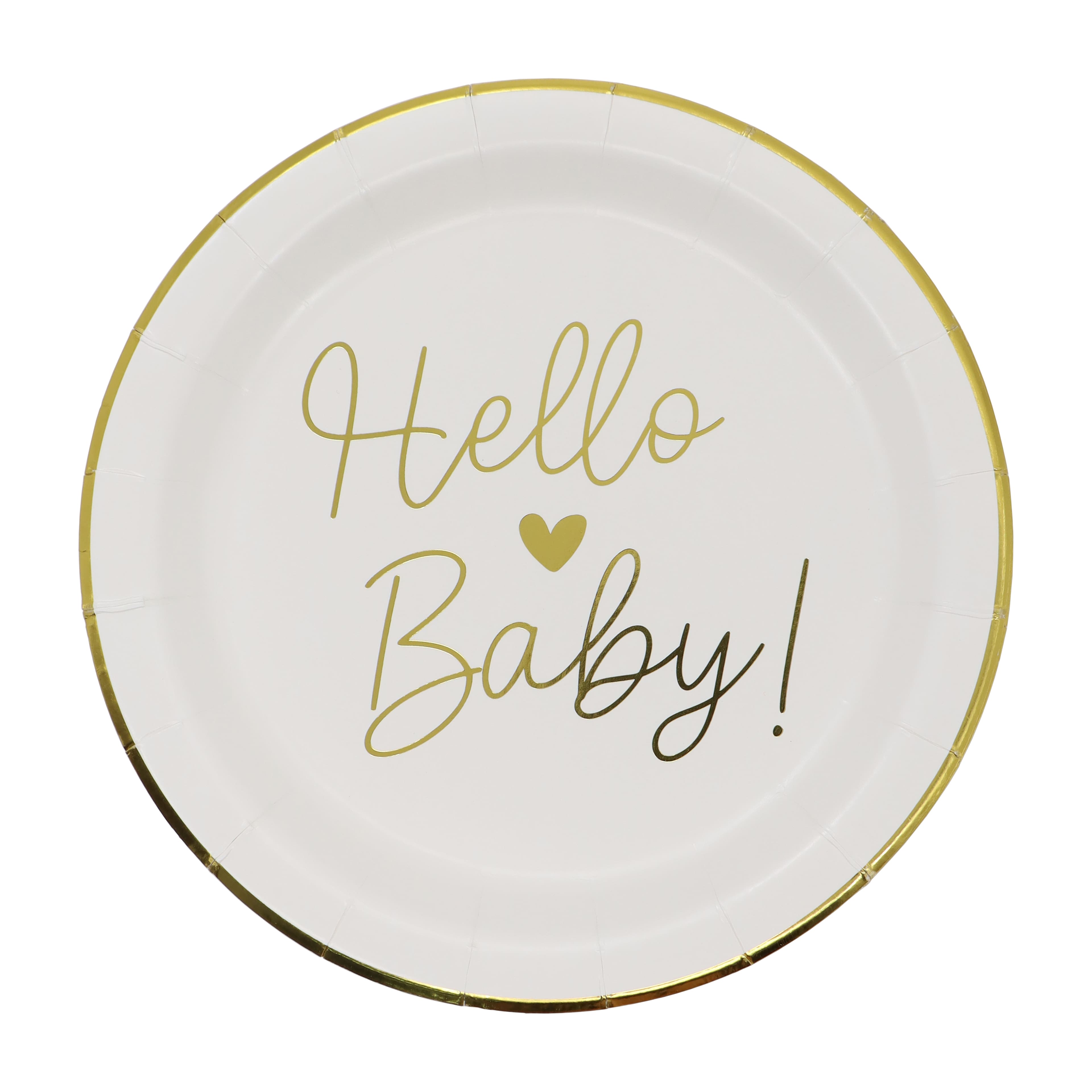 24 Packs: 8 ct. (192 total) 7" Hello Baby Snack Plates by Celebrate It™