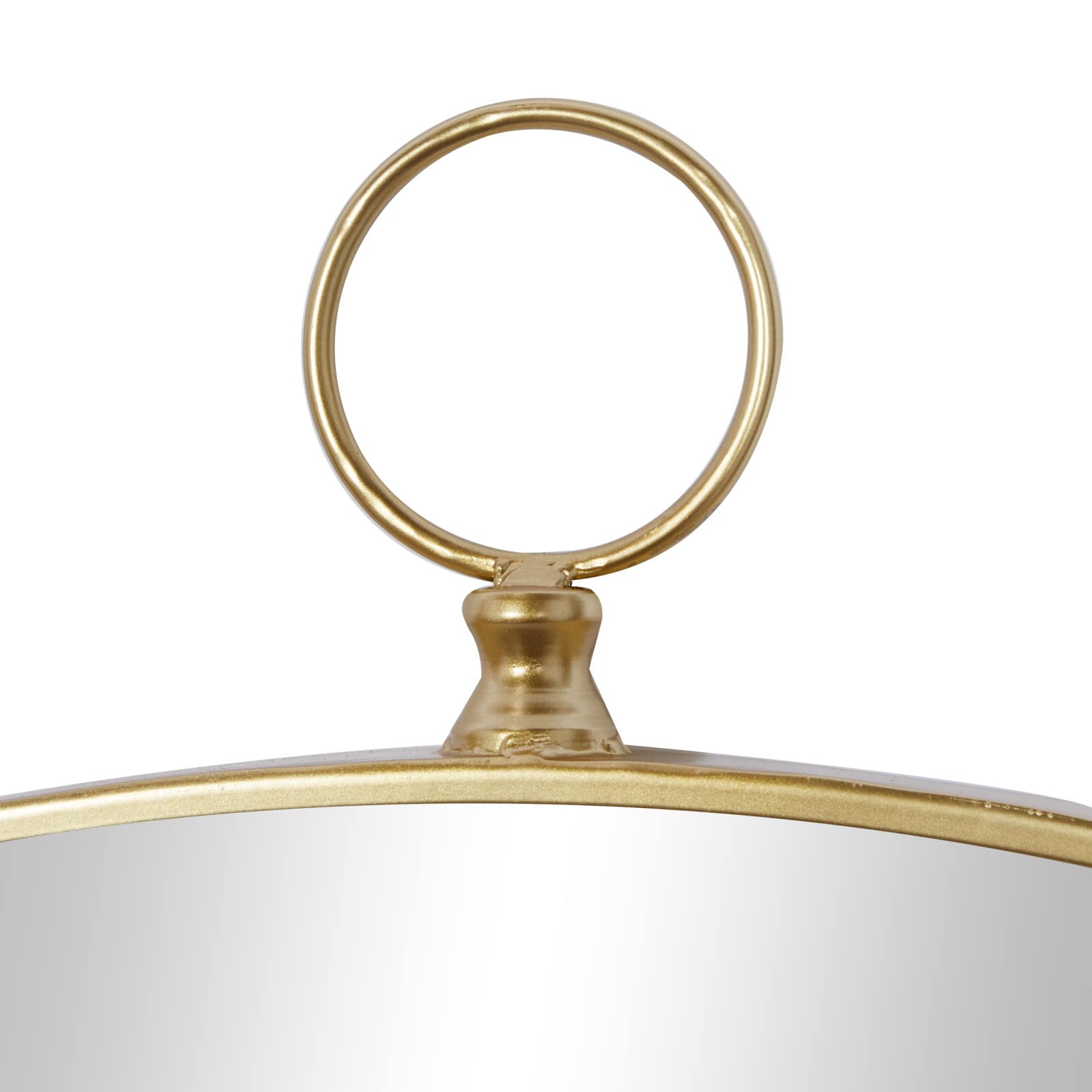 Set of 3 Gold Wood Traditional Wall Mirror 24", 24", 25"