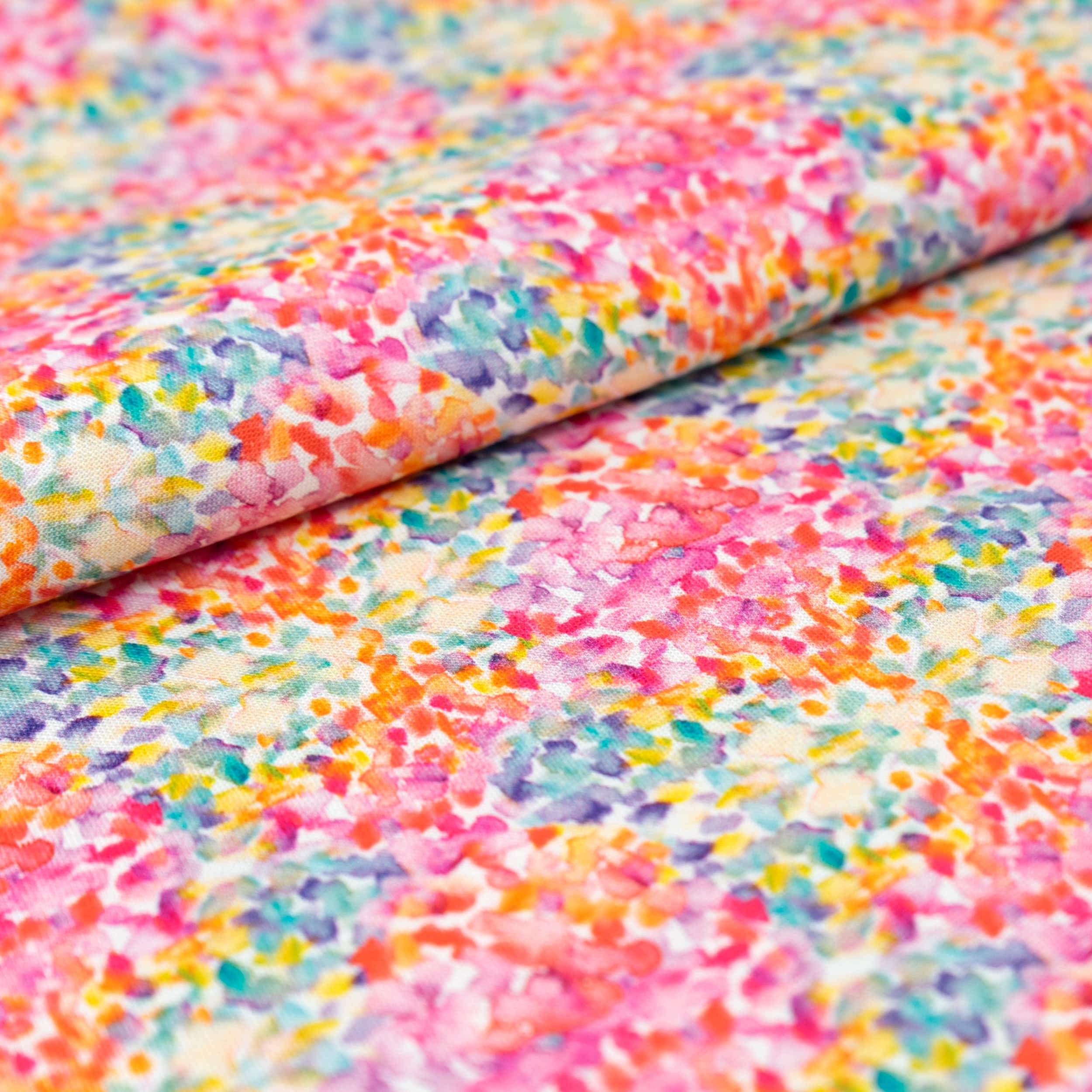 SINGER Rainbow Brush Strokes Cotton Fabric
