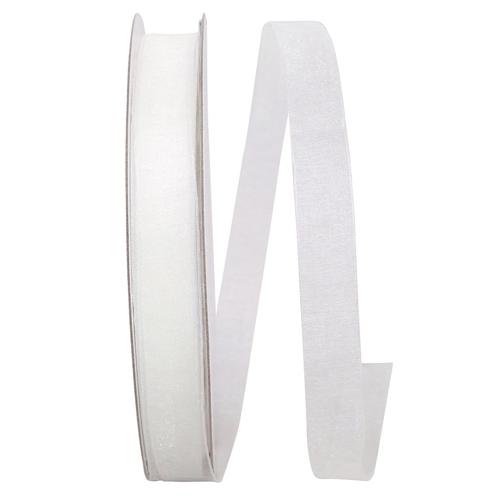 JAM Paper 5/8" x 100yd. Chiffon Mono Sheer Ribbon