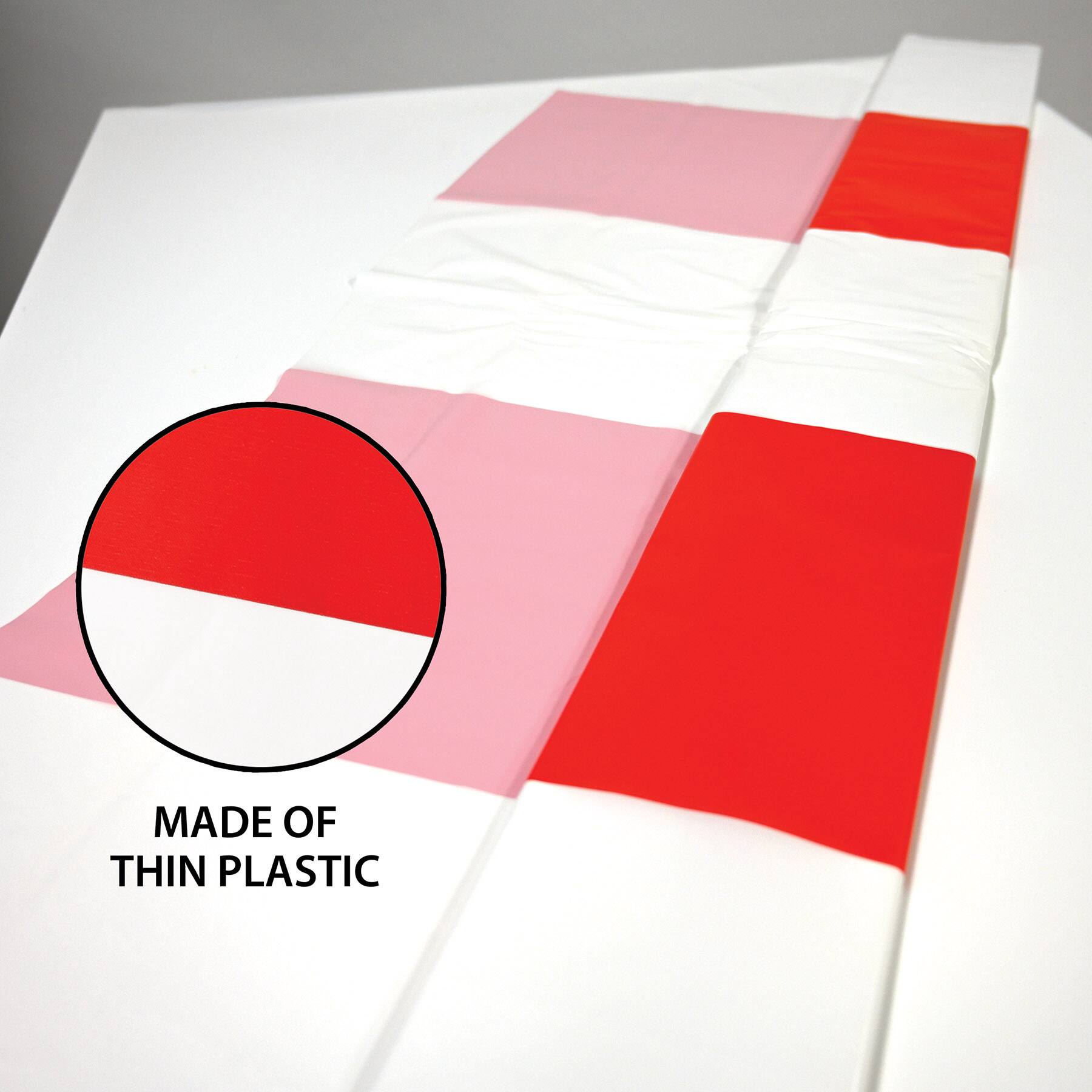 Beistle 4ft. x 30ft. Red & White Patriotic Stripes Backdrop