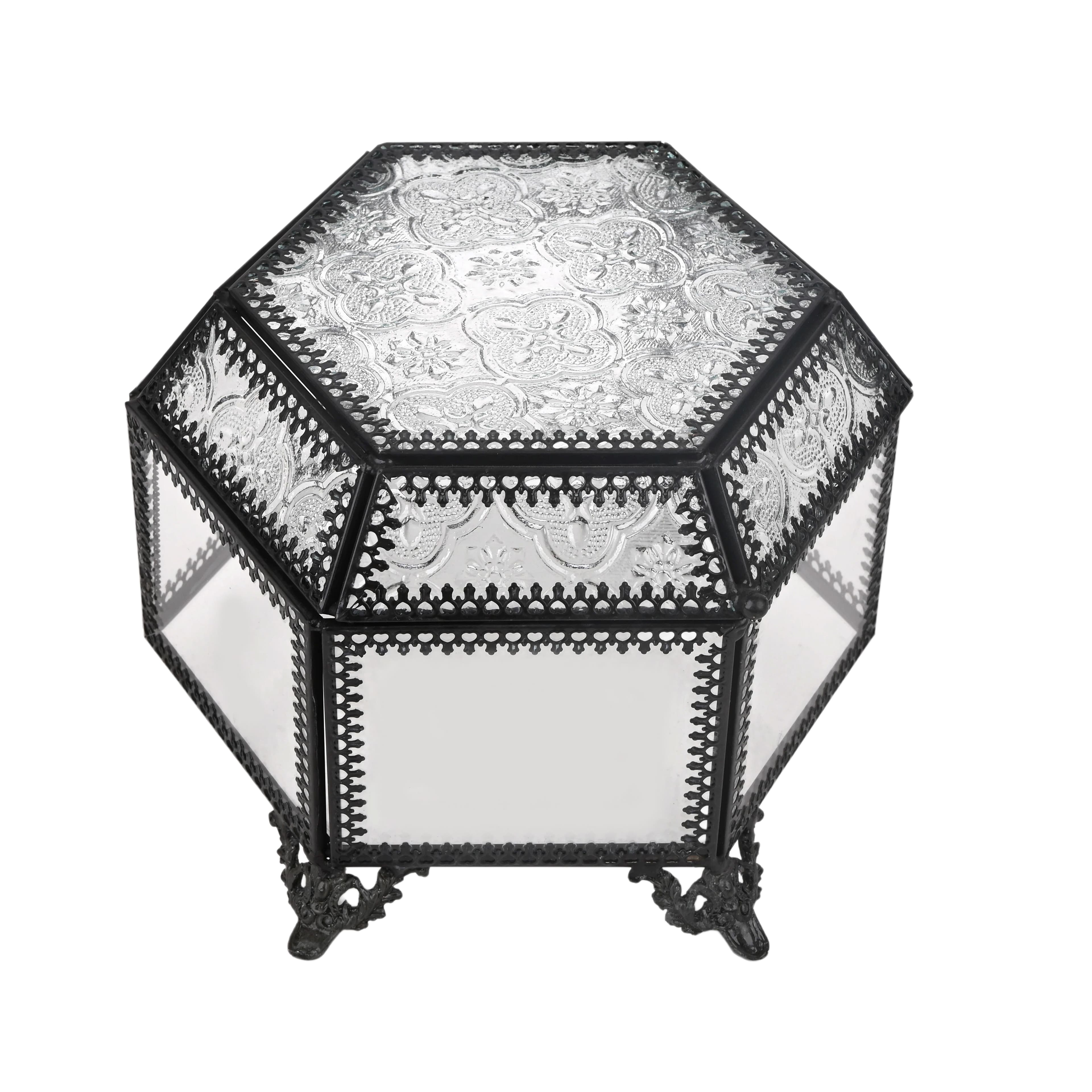 6.5" Glass Hexagon Terrarium by Ashland®