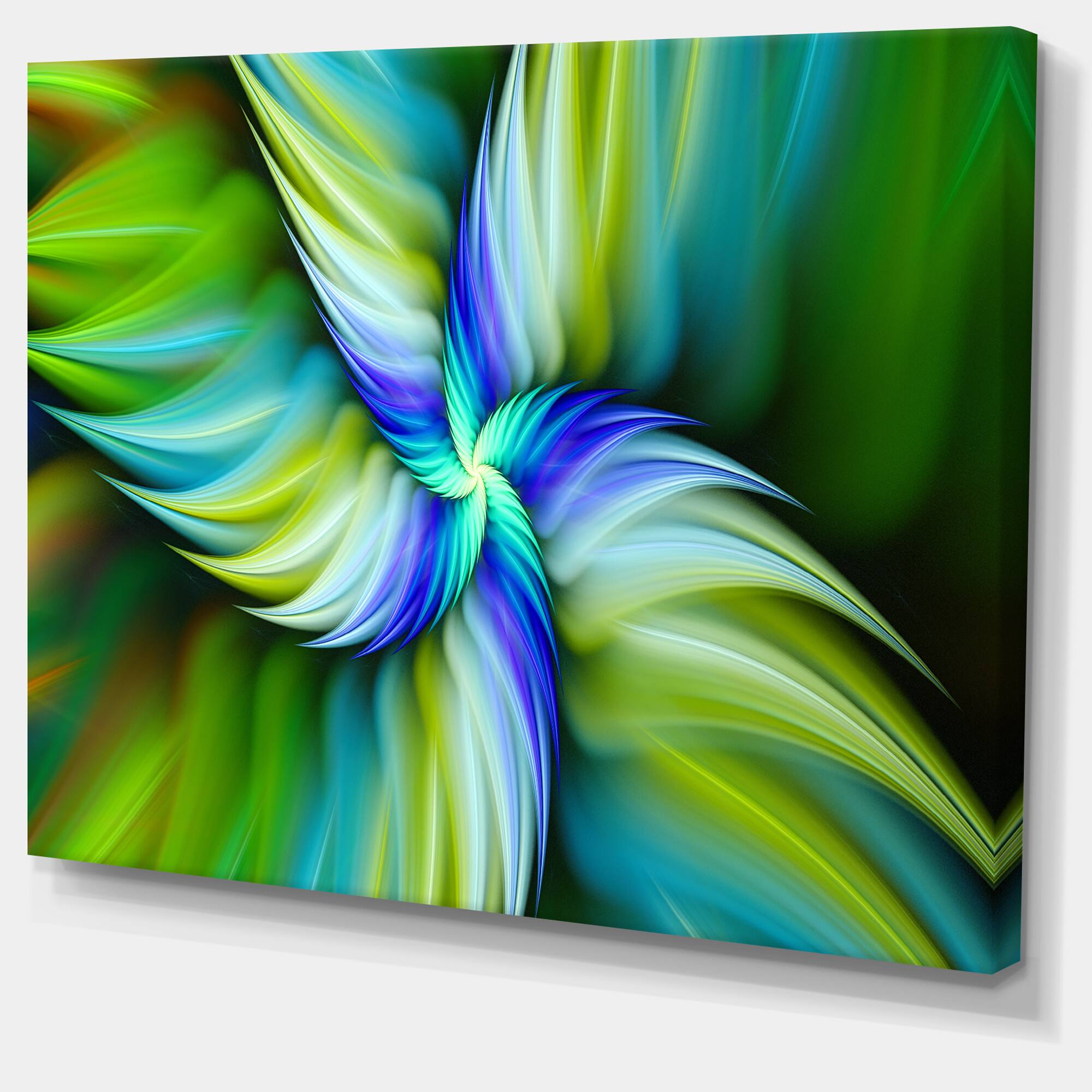 Designart - Rotating Fractal Green Star