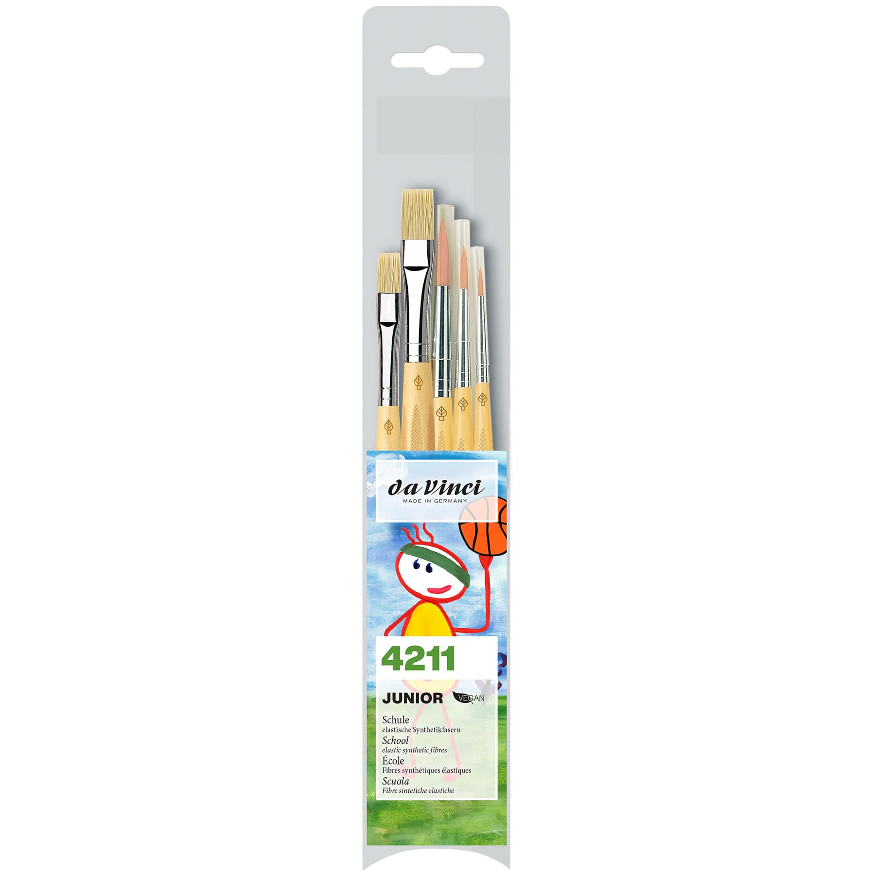 da Vinci JUNIOR Synthetics Piece Brush Set