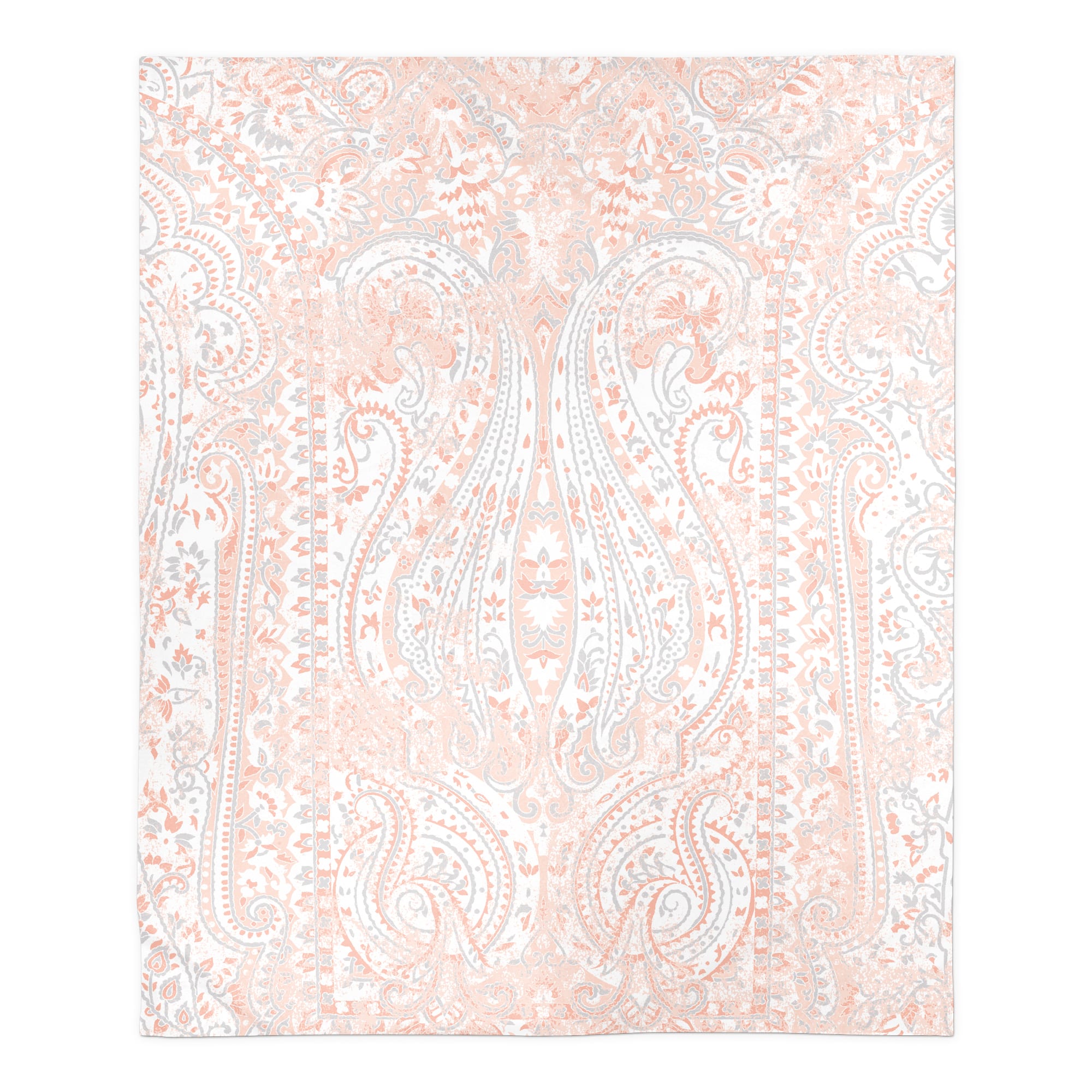 Blush Tapestry Sherpa Fleece Blanket