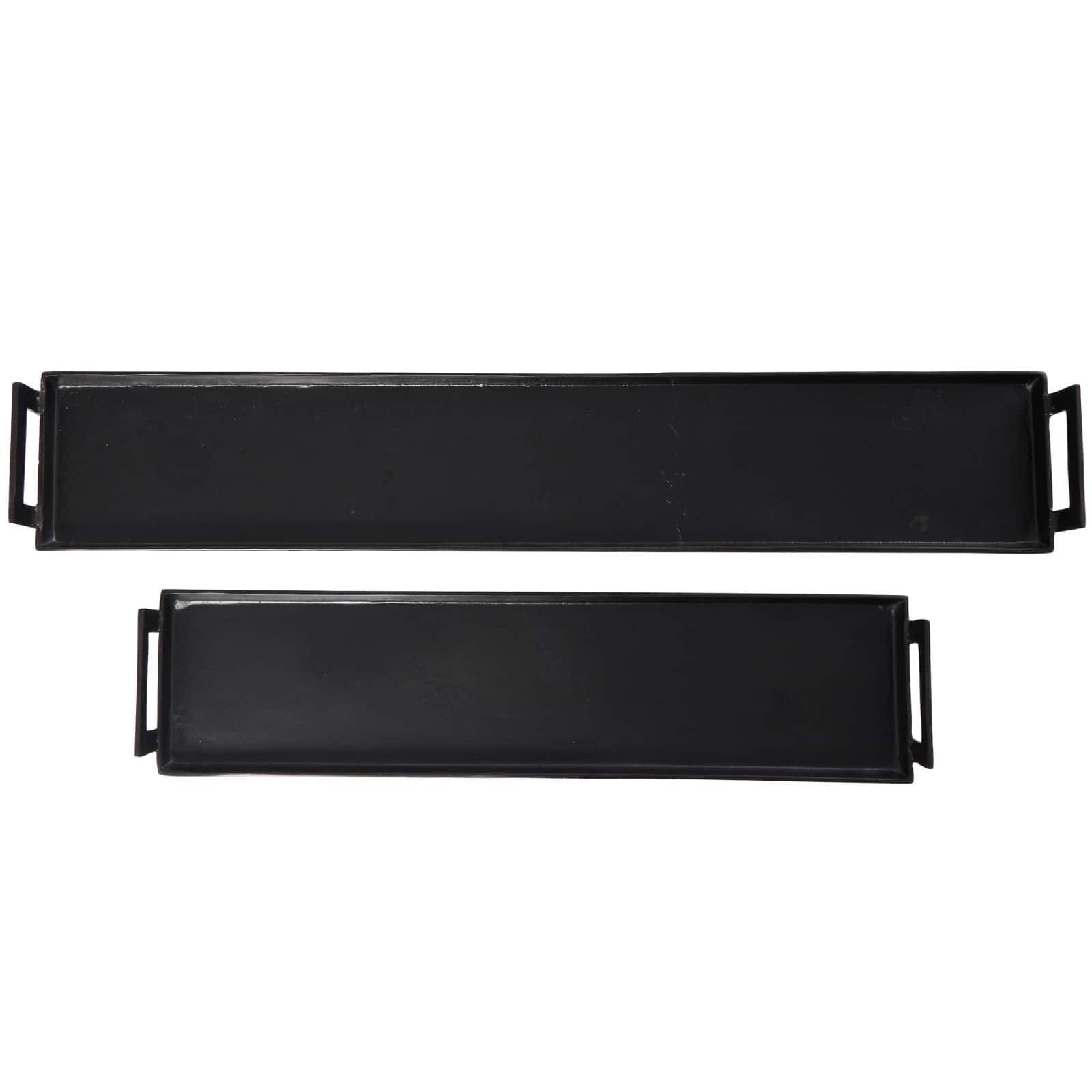 Black Modern Aluminum Nesting Tray Set