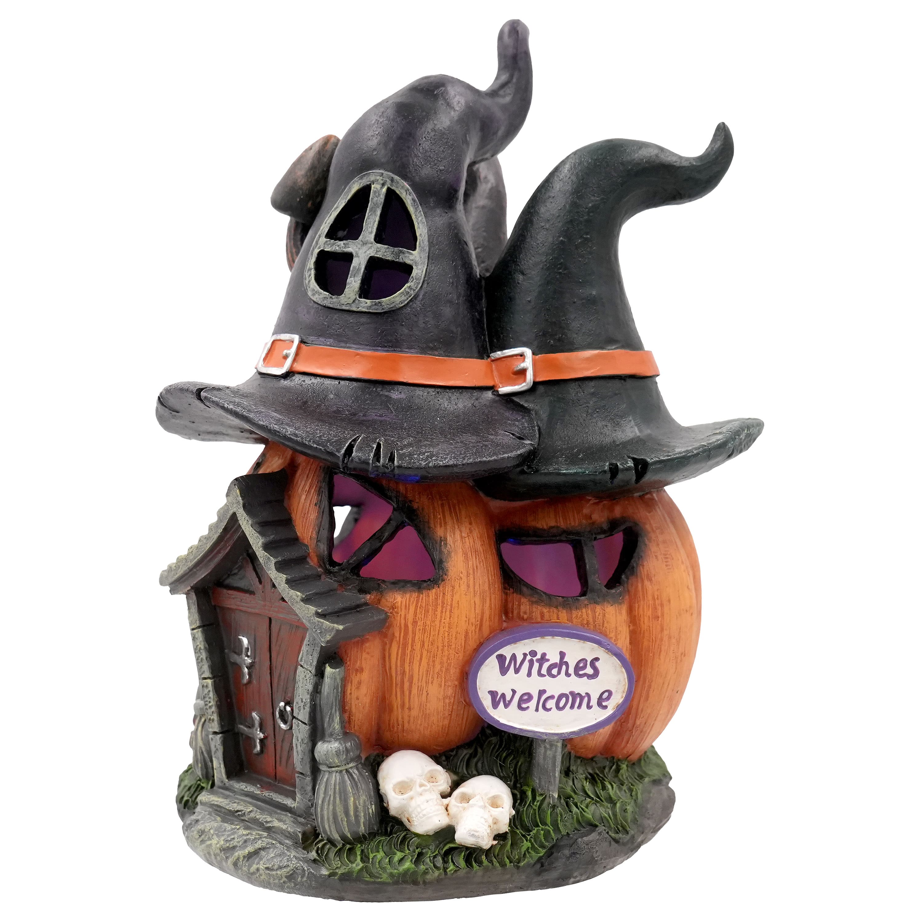 8.25" Witch Hat Pumpkin House by Ashland®