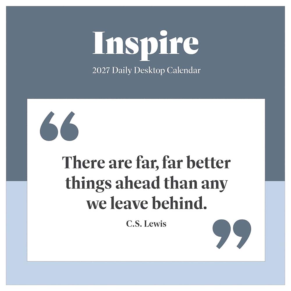 2027 Inspire Daily Desktop Calendar