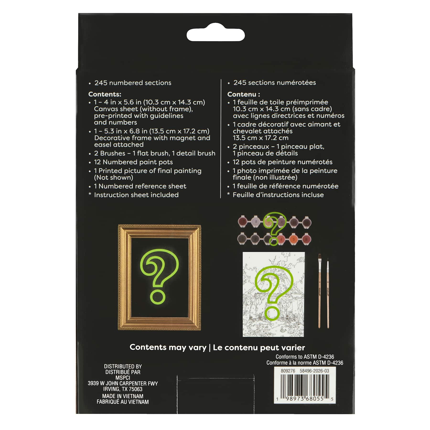 Mystery Carnival Paint-by-Number Framed Mini Kit by Artist's Loft