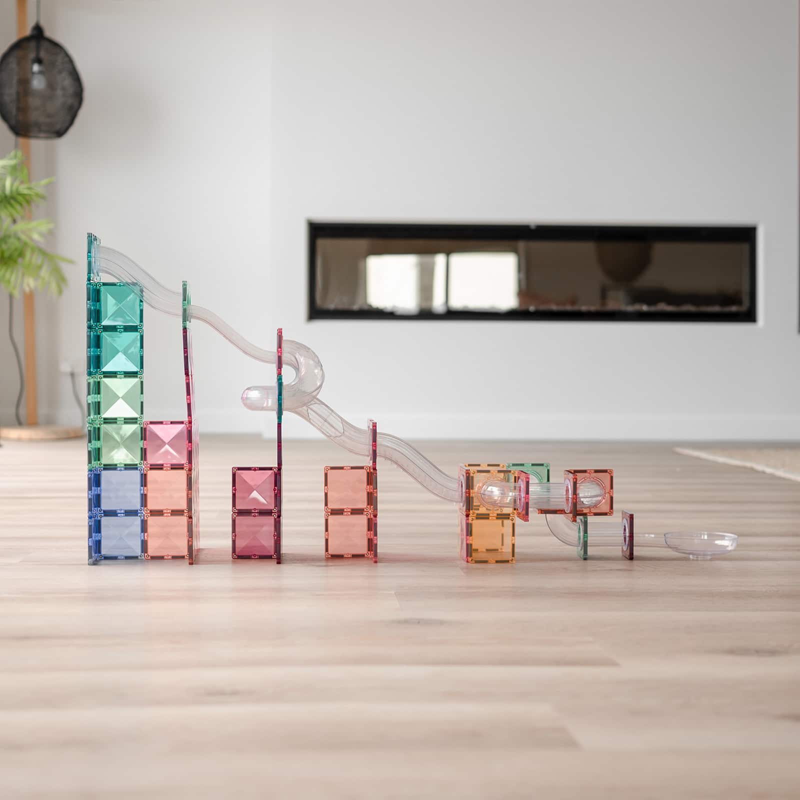 Connetix® Pastel Magnetic Tiles Ball Run Expansion Pack, 80ct.