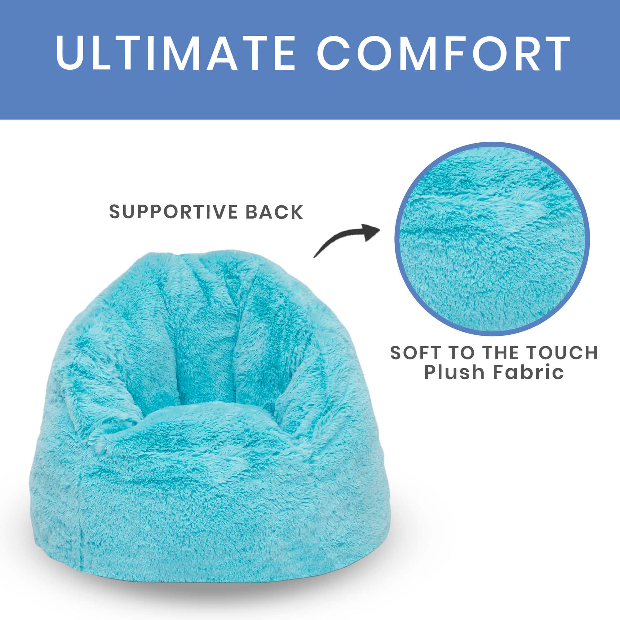Delta Children 21" Cozee Fluffy Chair