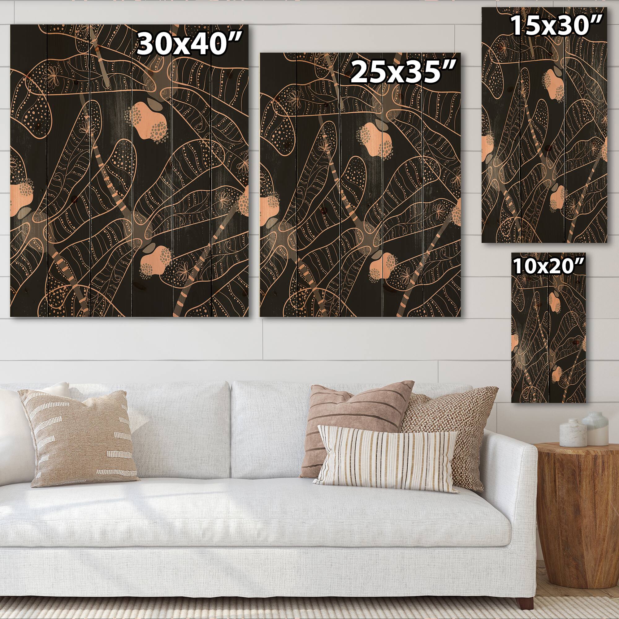 Designart - Folk Art Seamless Pattern With Dragonflies