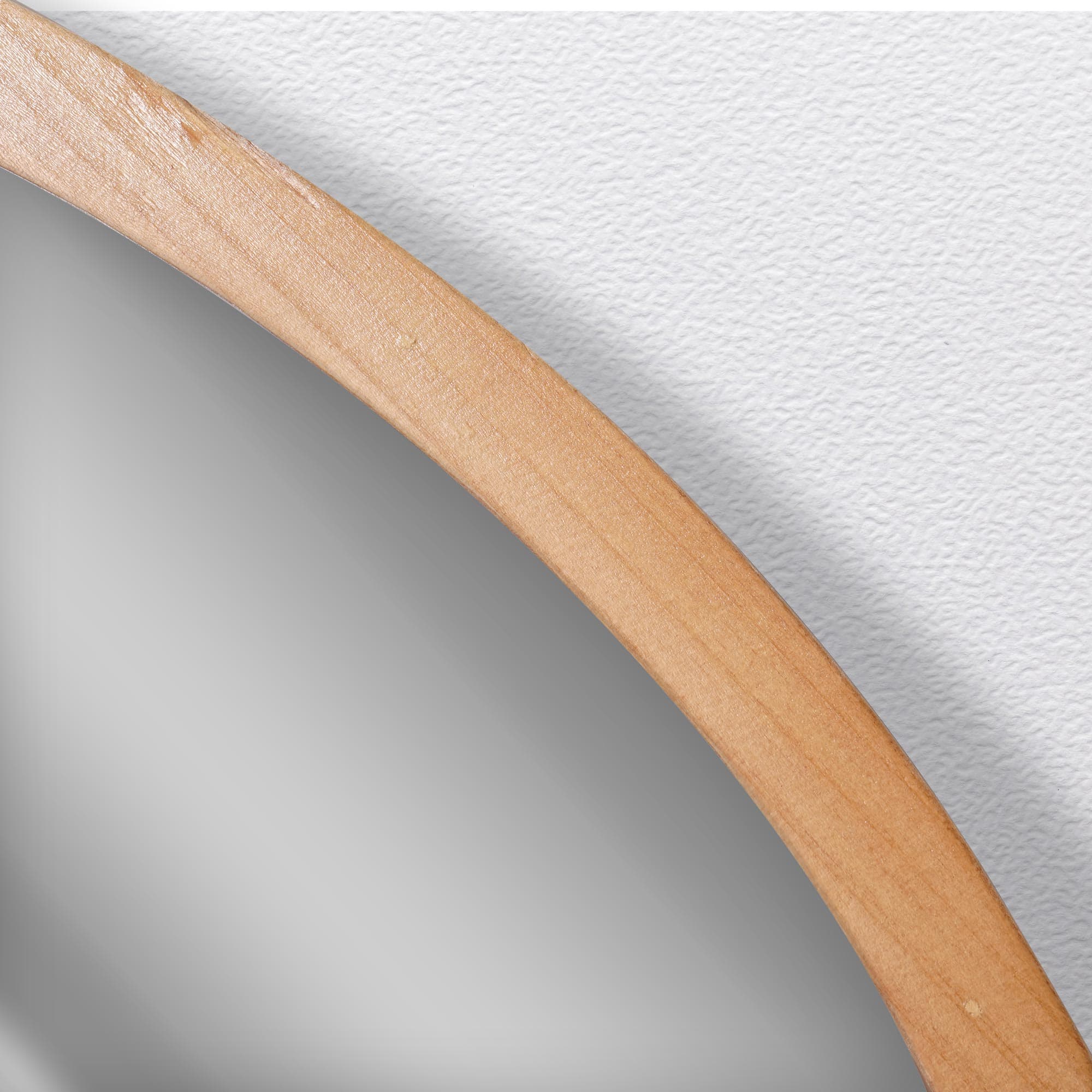 Arch Natural Wood Wall Hanging Framed Decorative Mirror - 24" x 36"