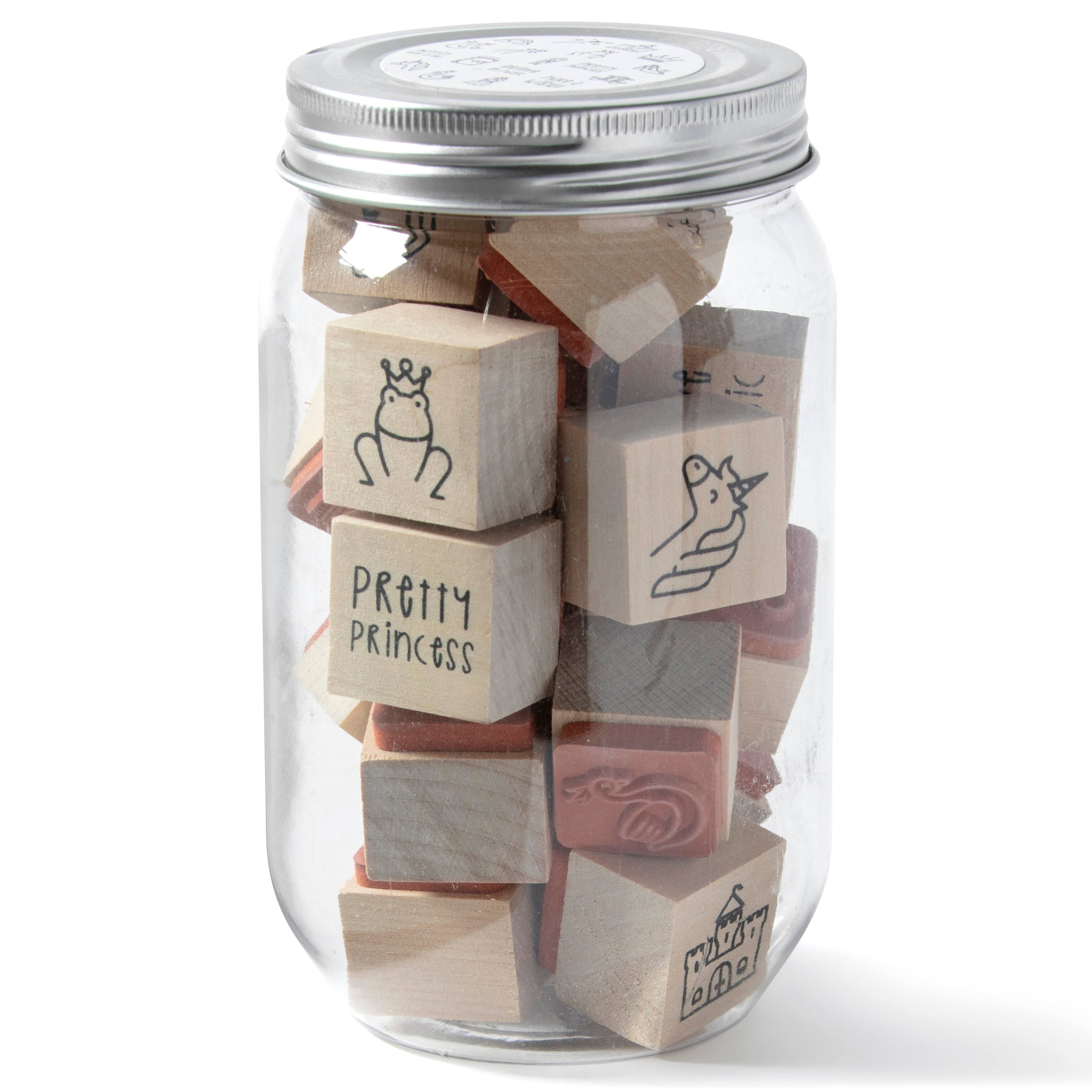 6 Pack: Princess Jar of Wood Stamps by Recollections™