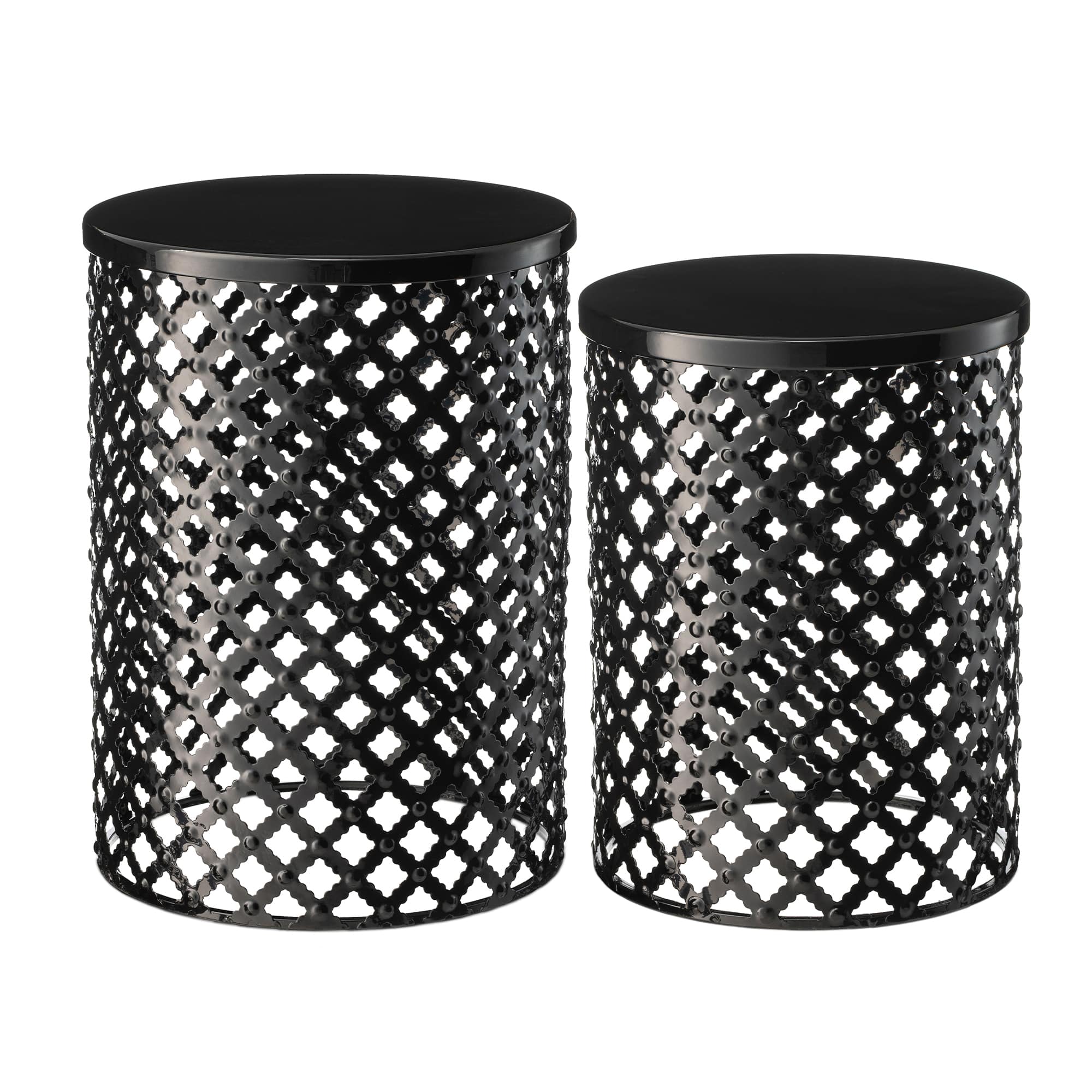 Glitzhome® Multifunctional Metal Garden Stool Set