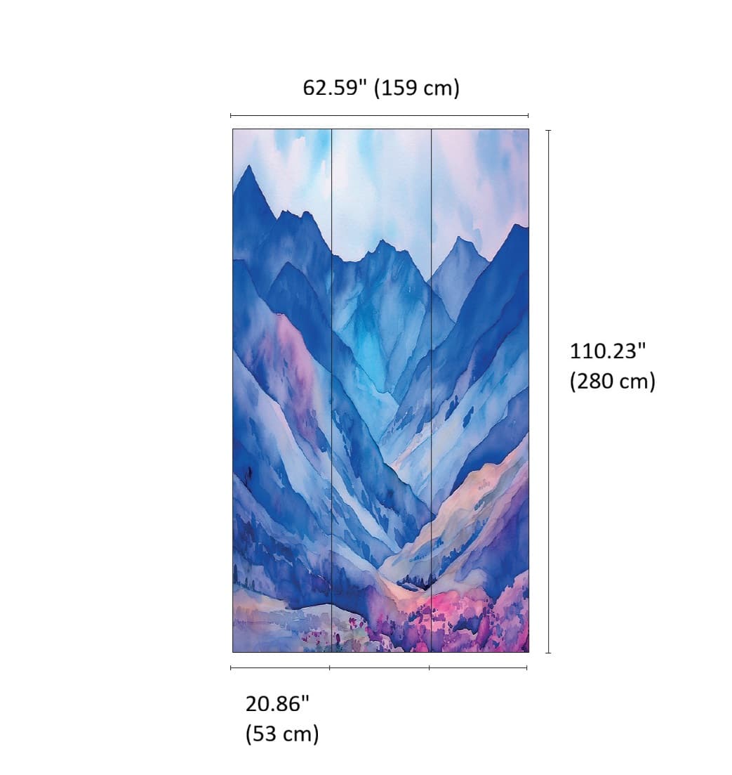 Designs Direct Chromatic Cliffs Wall Mural