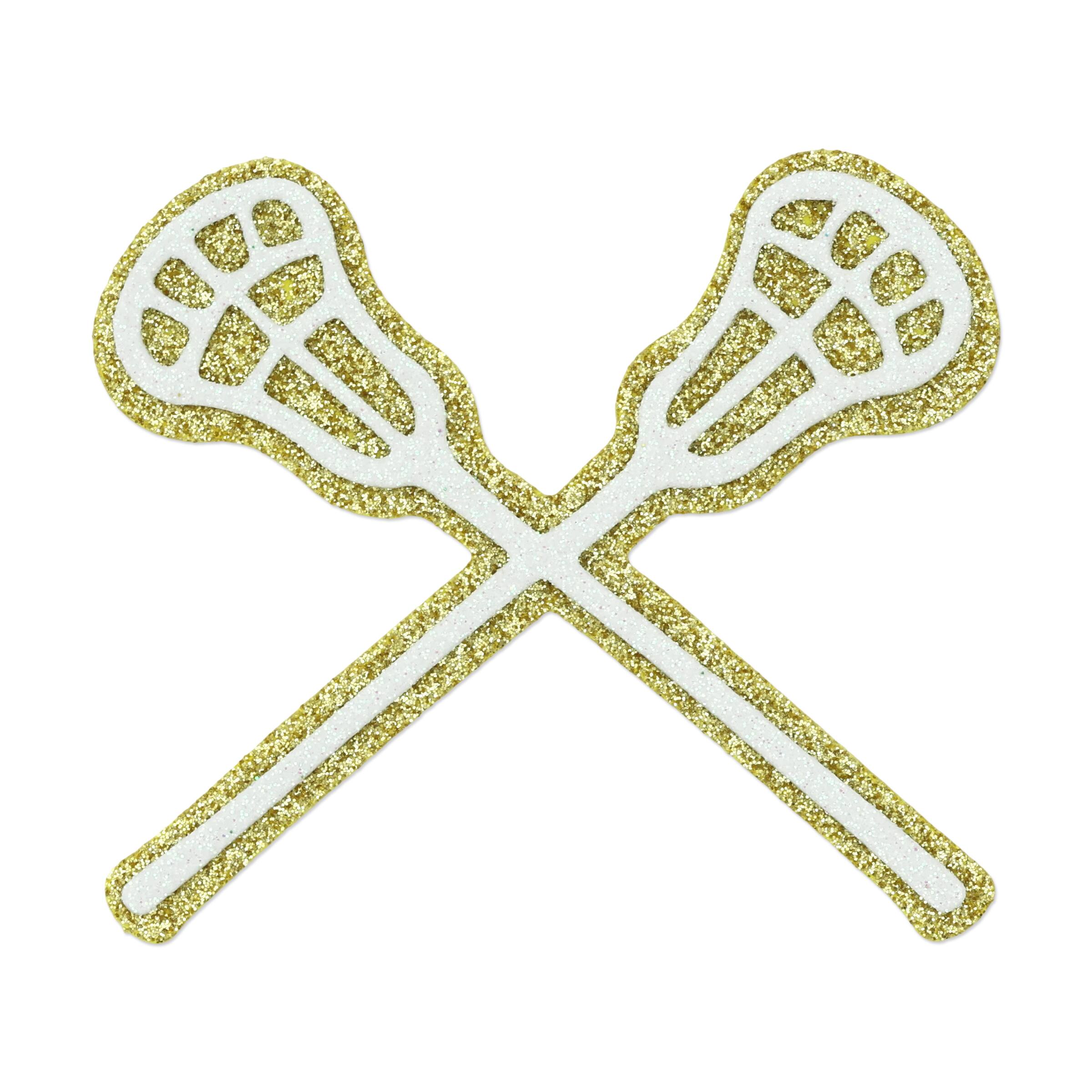 Glitter Lacrosse Foam Sticker by Celebrate It®