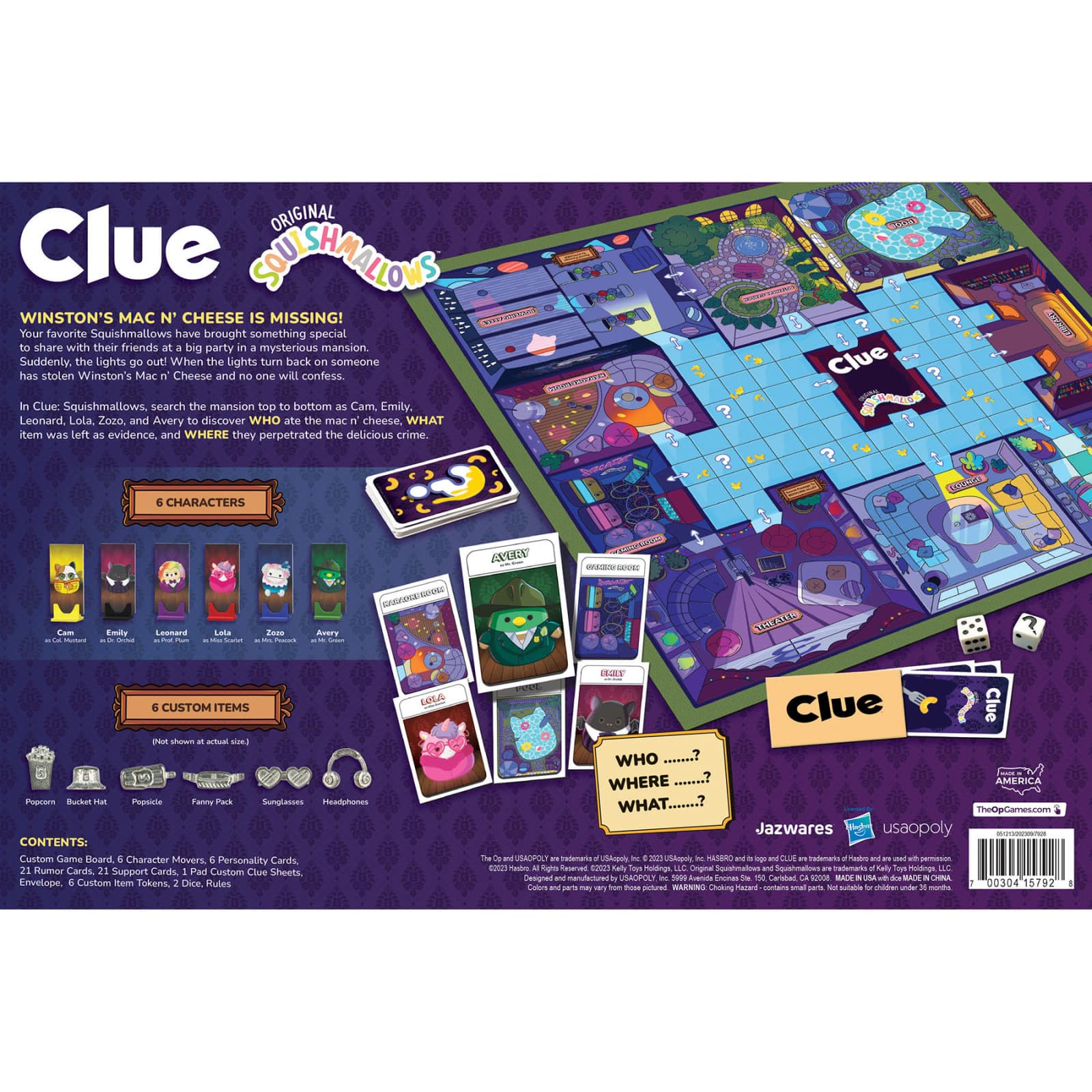 USAopoly CLUE® Squishmallows Set