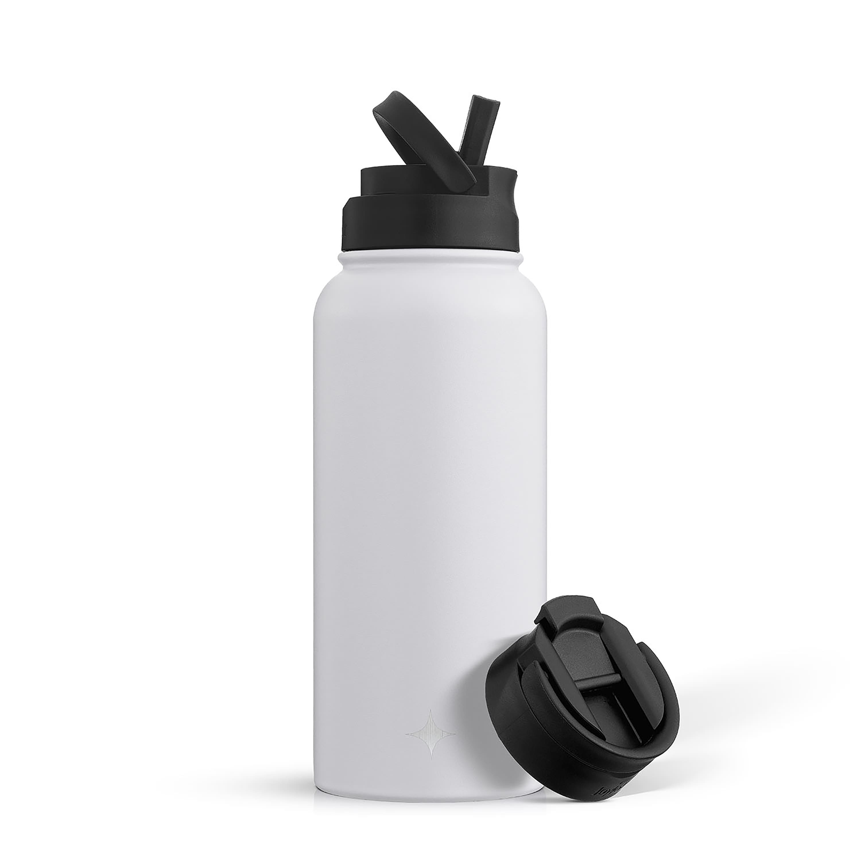 JoyJolt® 32oz. Vacuum Insulated Water Bottle With Flip Lid & Sport Straw Lid