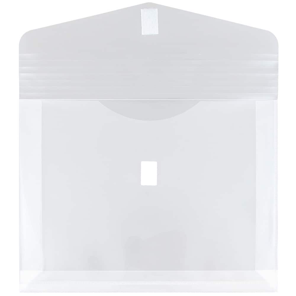 JAM Paper 9.75" x 13" Plastic Hook & Loop Closure Envelopes, 12ct.
