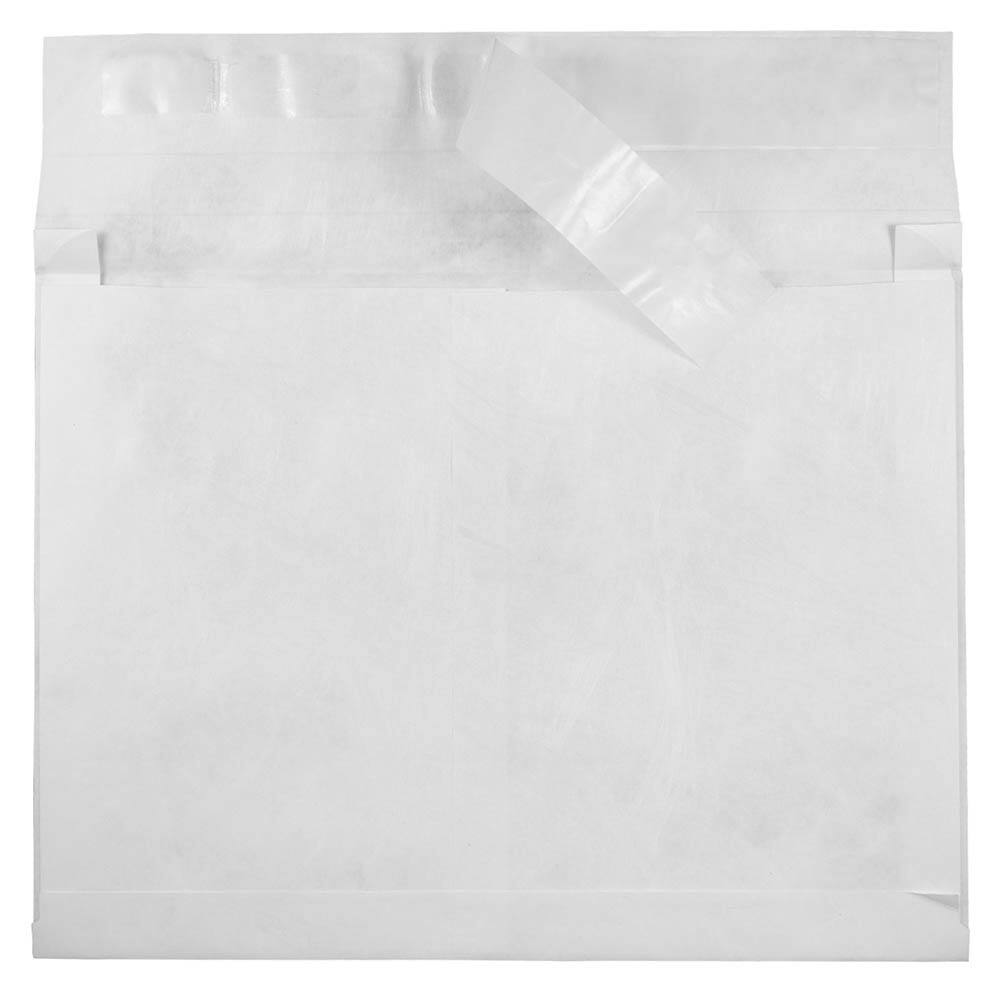 JAM Paper White Tyvek® Expandable Peel & Seal Closure Booklet Envelopes