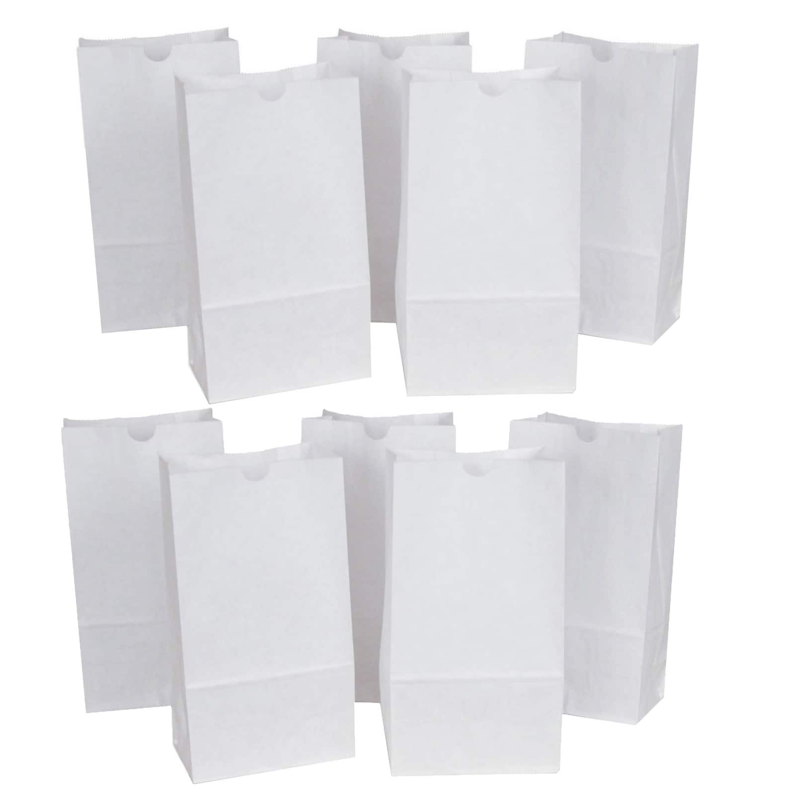 Rainbow® White Kraft Bags, 2 Packs of 50