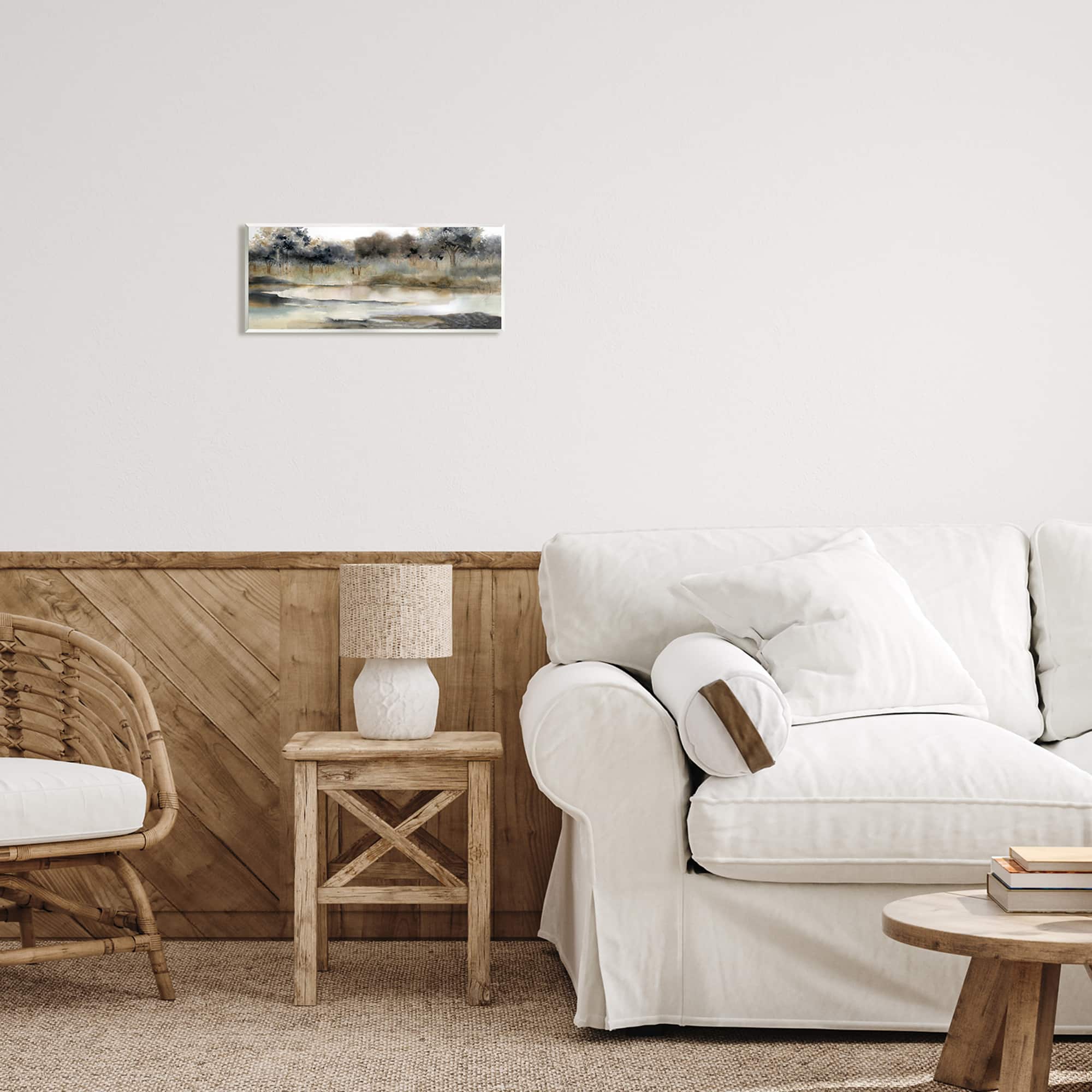 Stupell Industries Trees By Lakeside Landscape Wall Plaque Art