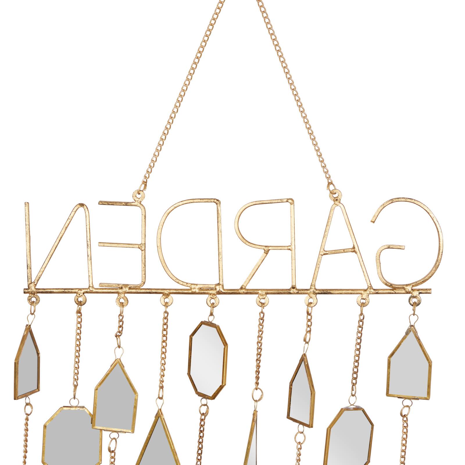 36" White Metal Eclectic Garden Windchime