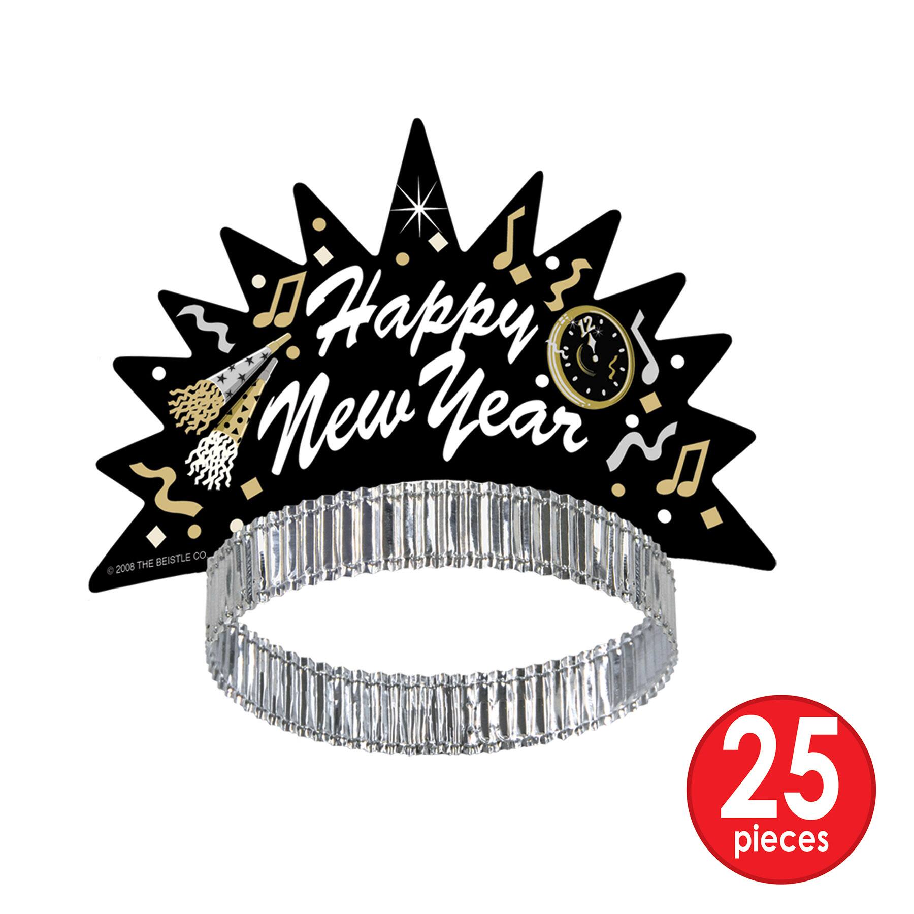 Beistle Black New Year Tymes Party Favor for 50