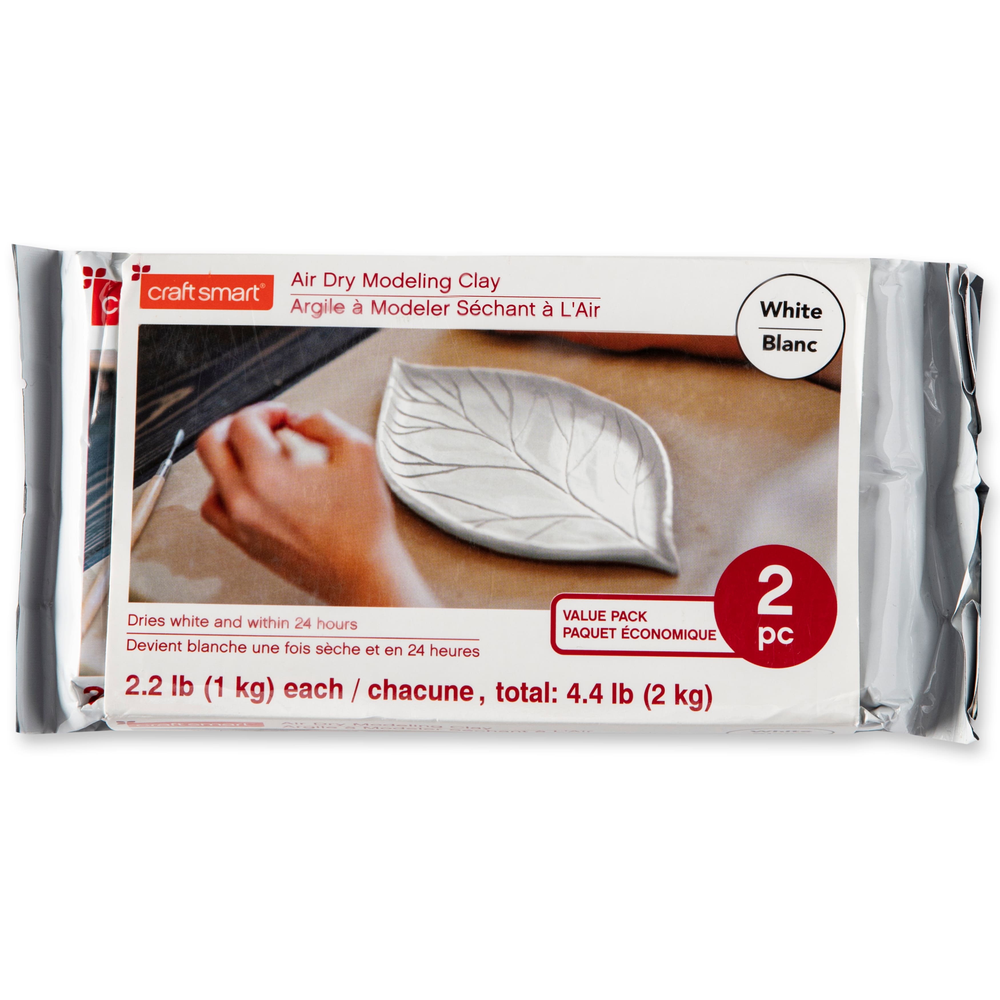 8 Packs: 2 ct. (16 total) White Air Modeling Clay by Craft Smart®