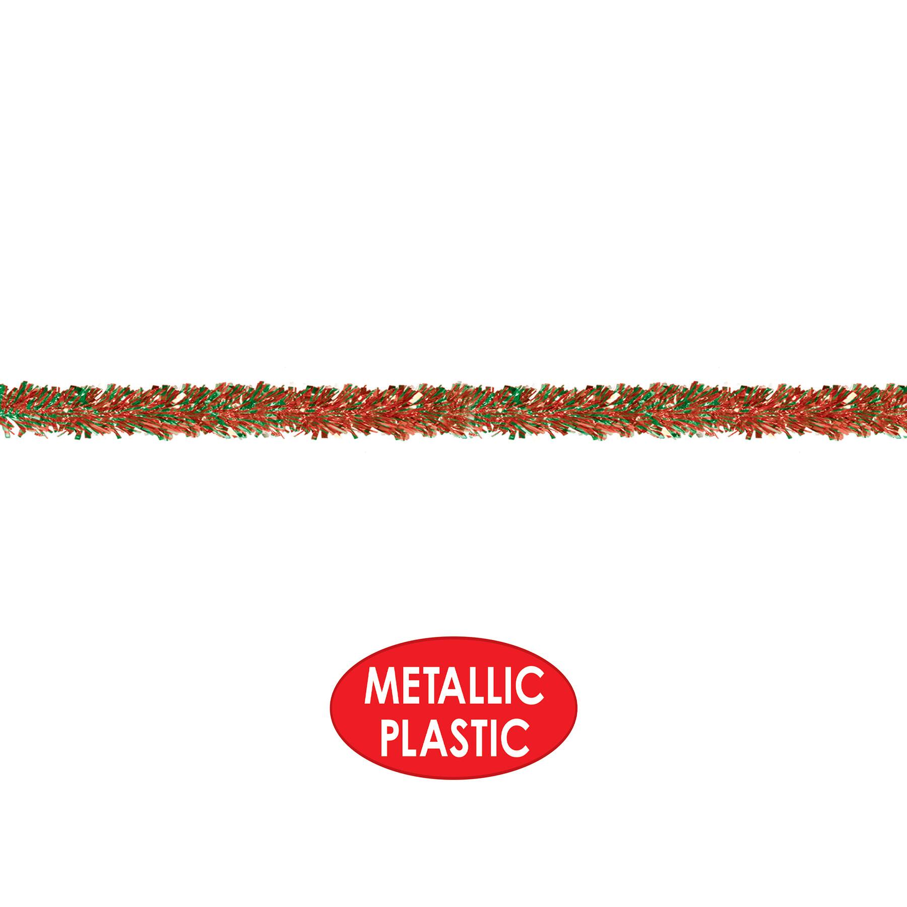 Beistle 15ft. Red & Green 6-Ply Metallic Festooning Garland
