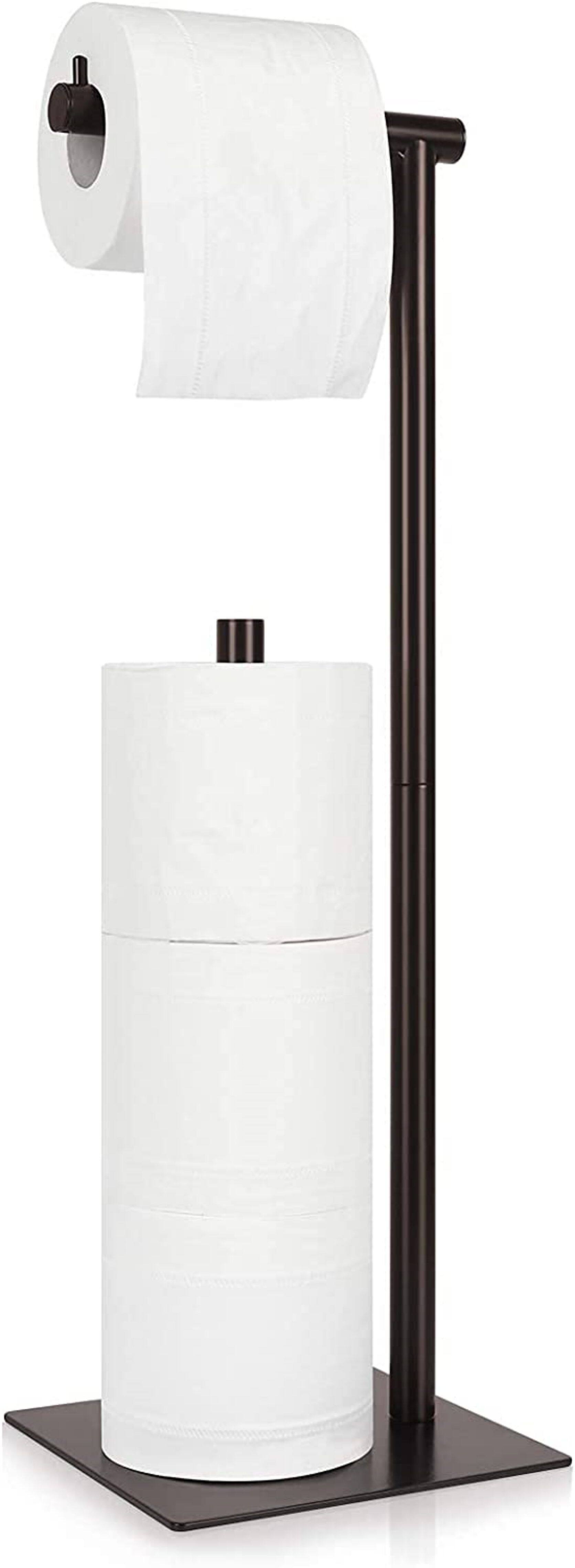 NEX™ 21" Brown Freestanding Industrial Toilet Paper Holder