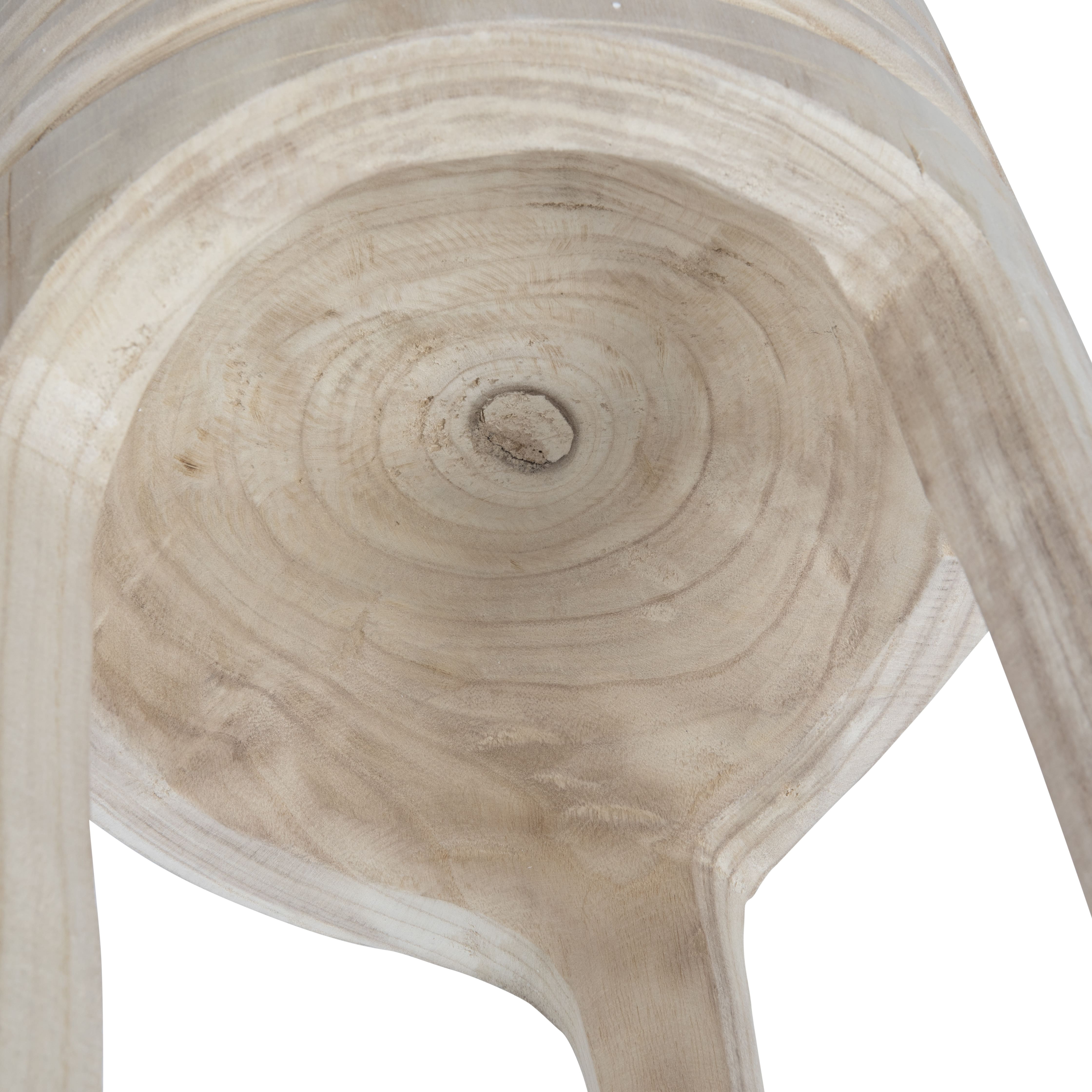 Hello Honey® 16" Paulownia Wood Stool