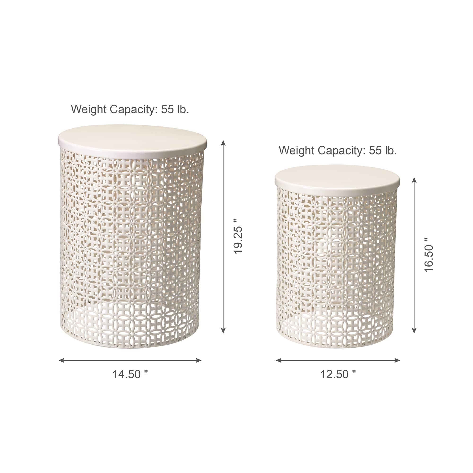 Glitzhome® Multi-Functional Metal Accent Table Set