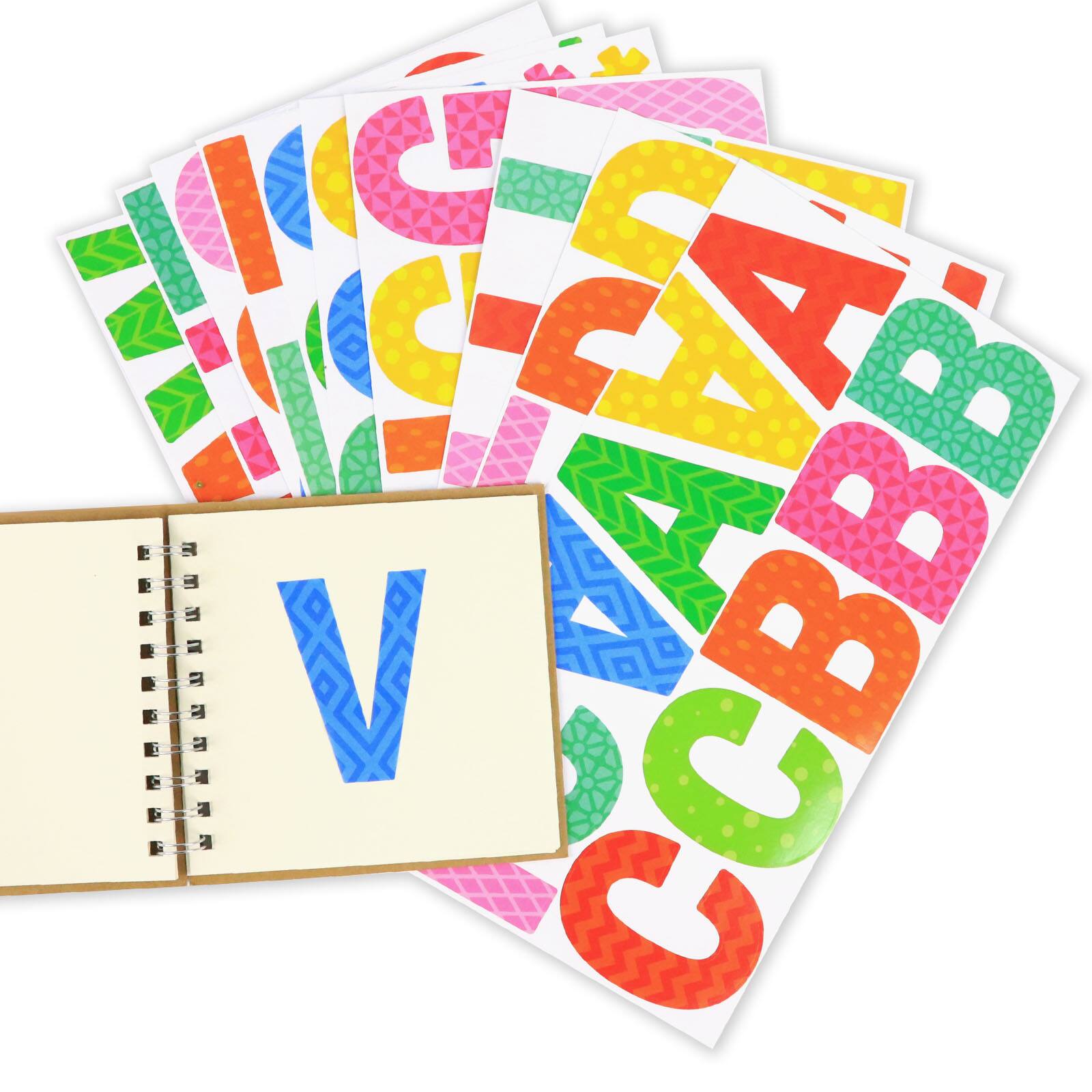 12 Pack: Printed Block Alphabets Stickers by Recollections™