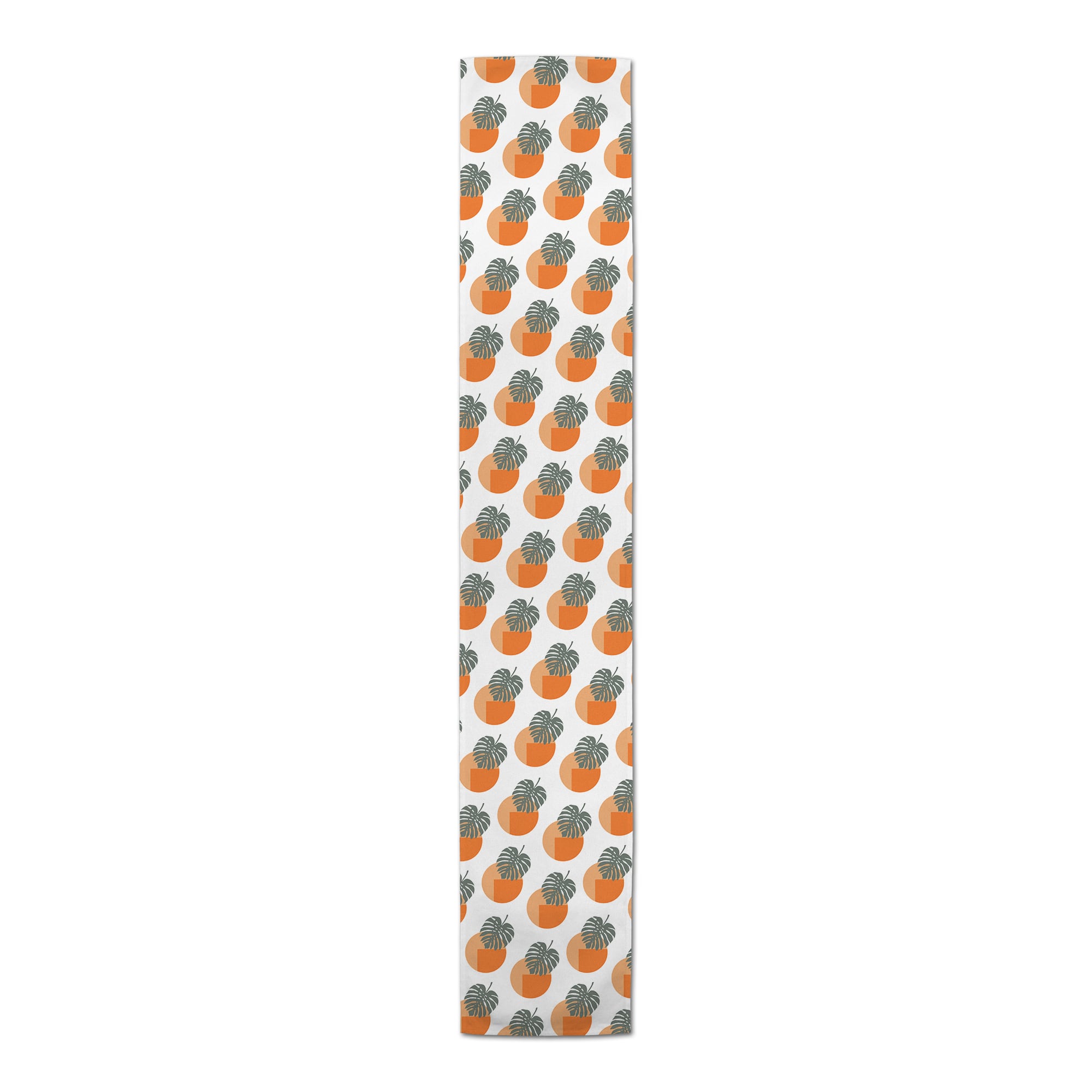 Sun and Palm Leafs 16" x 72" Cotton Twill Runner